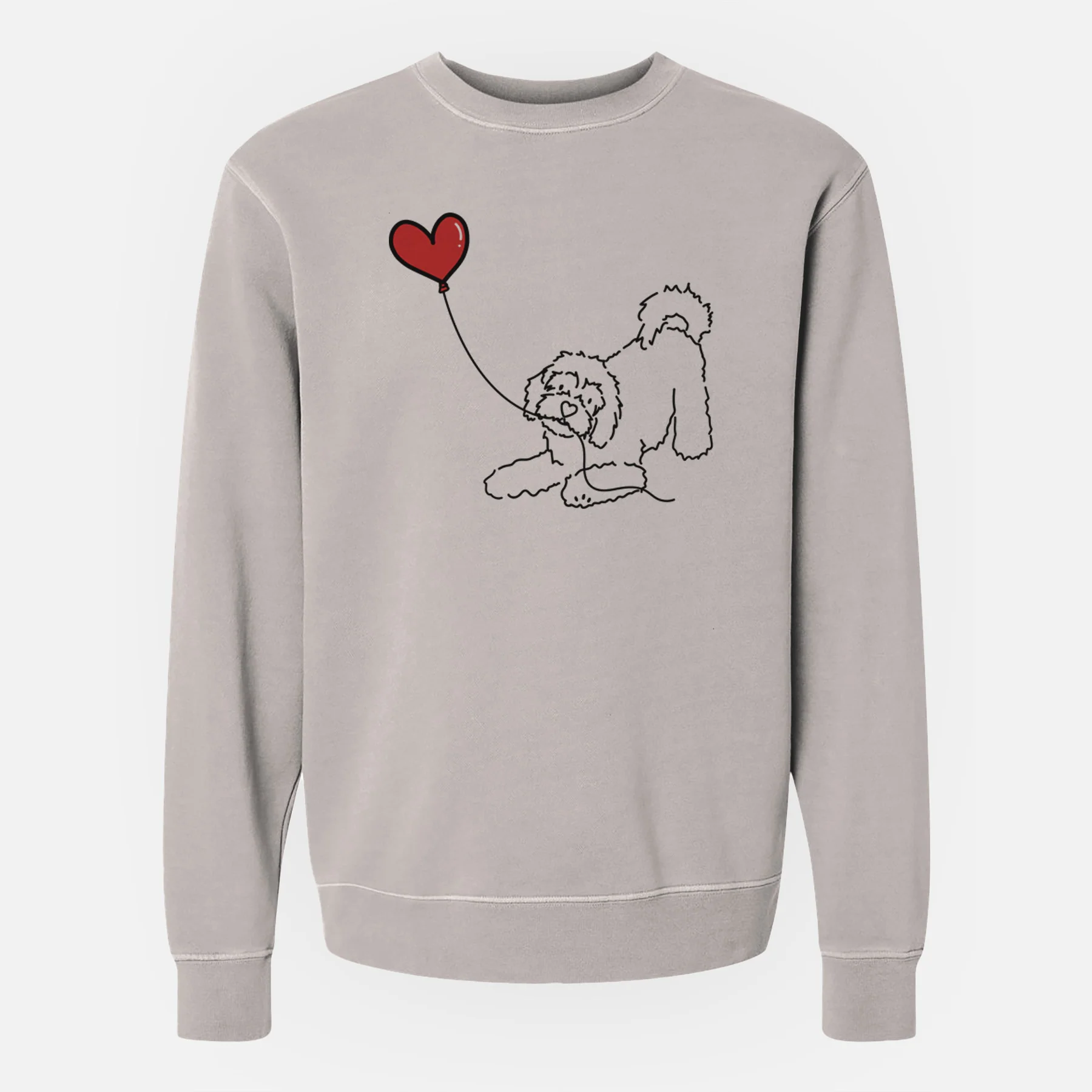 Cavachon Heart String - Unisex Pigment Dyed Crew Sweatshirt - Image 7