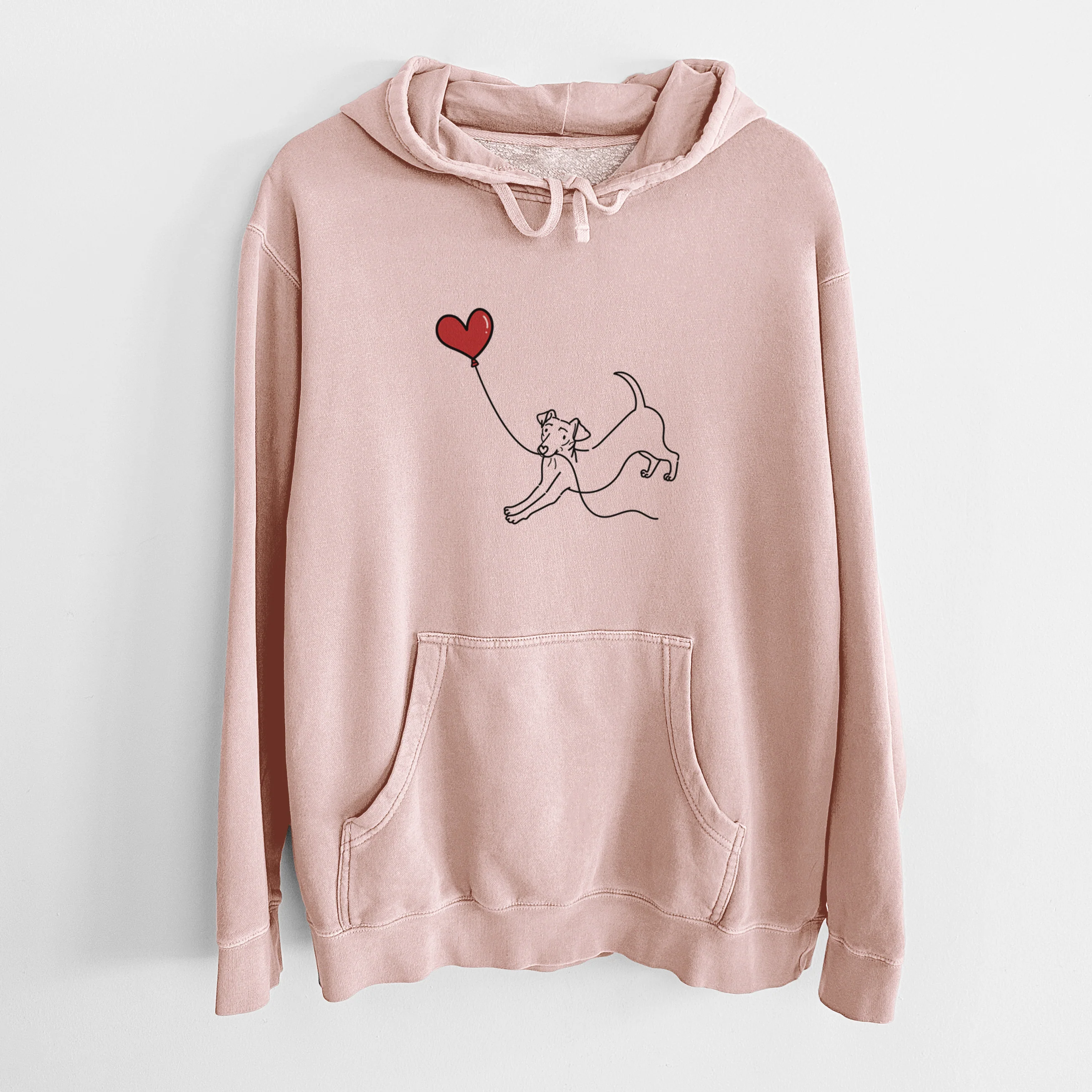 Chiweenie Heart String - Unisex Pigment Dyed Hoodie
