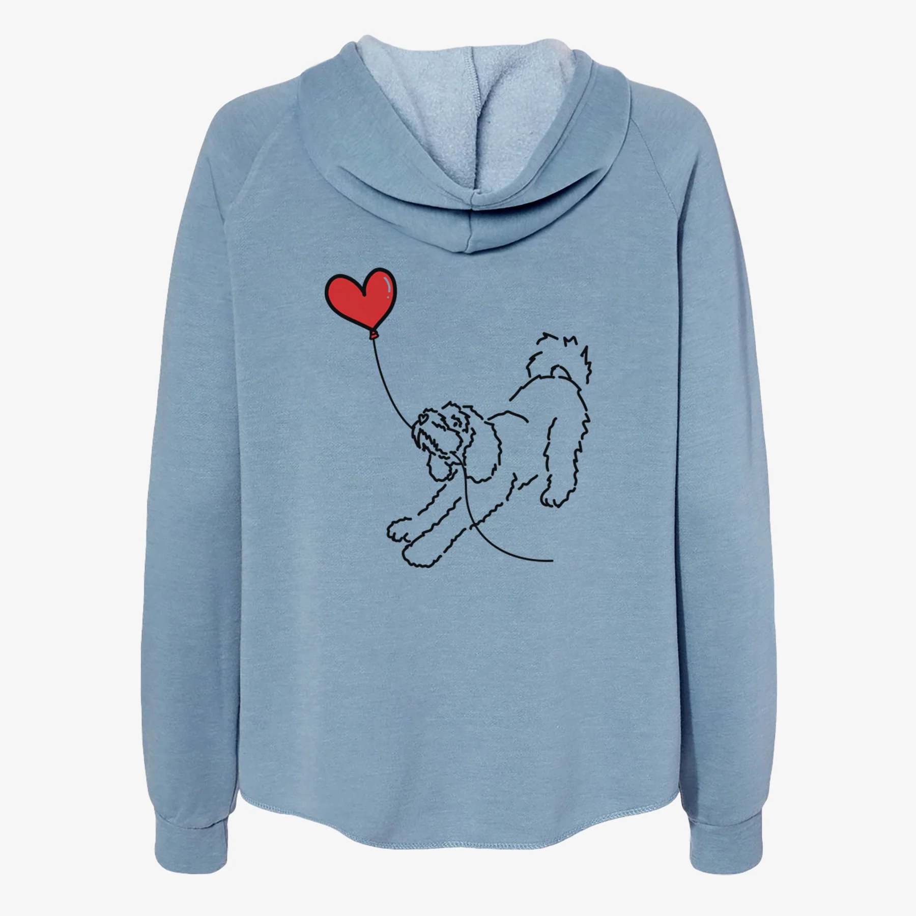 Cockapoo Heart String- Women's Cali Wave Zip-Up Sweatshirt - Image 6