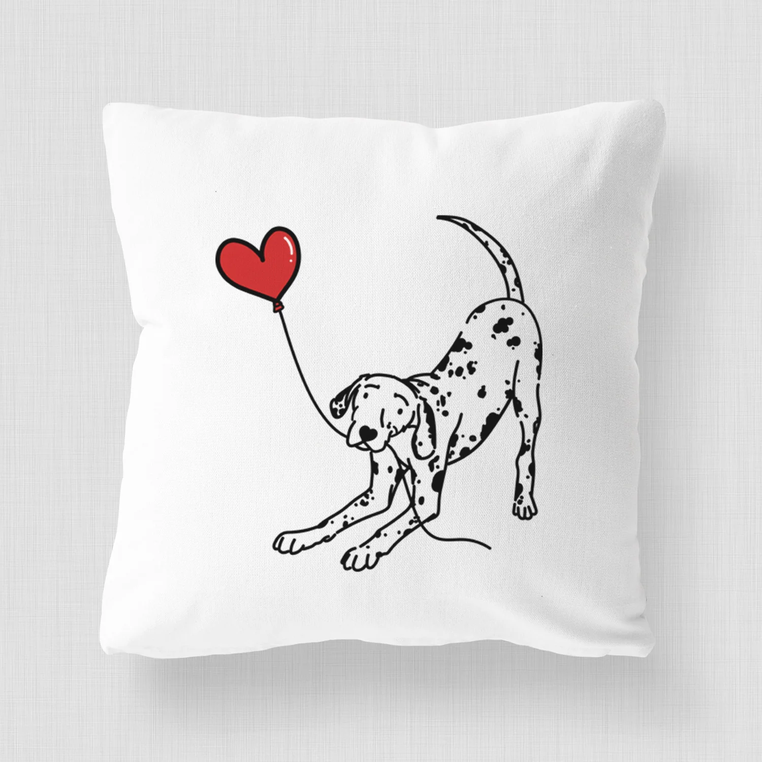 Dalmatian Heart String - Throw Pillow Cover - Image 4