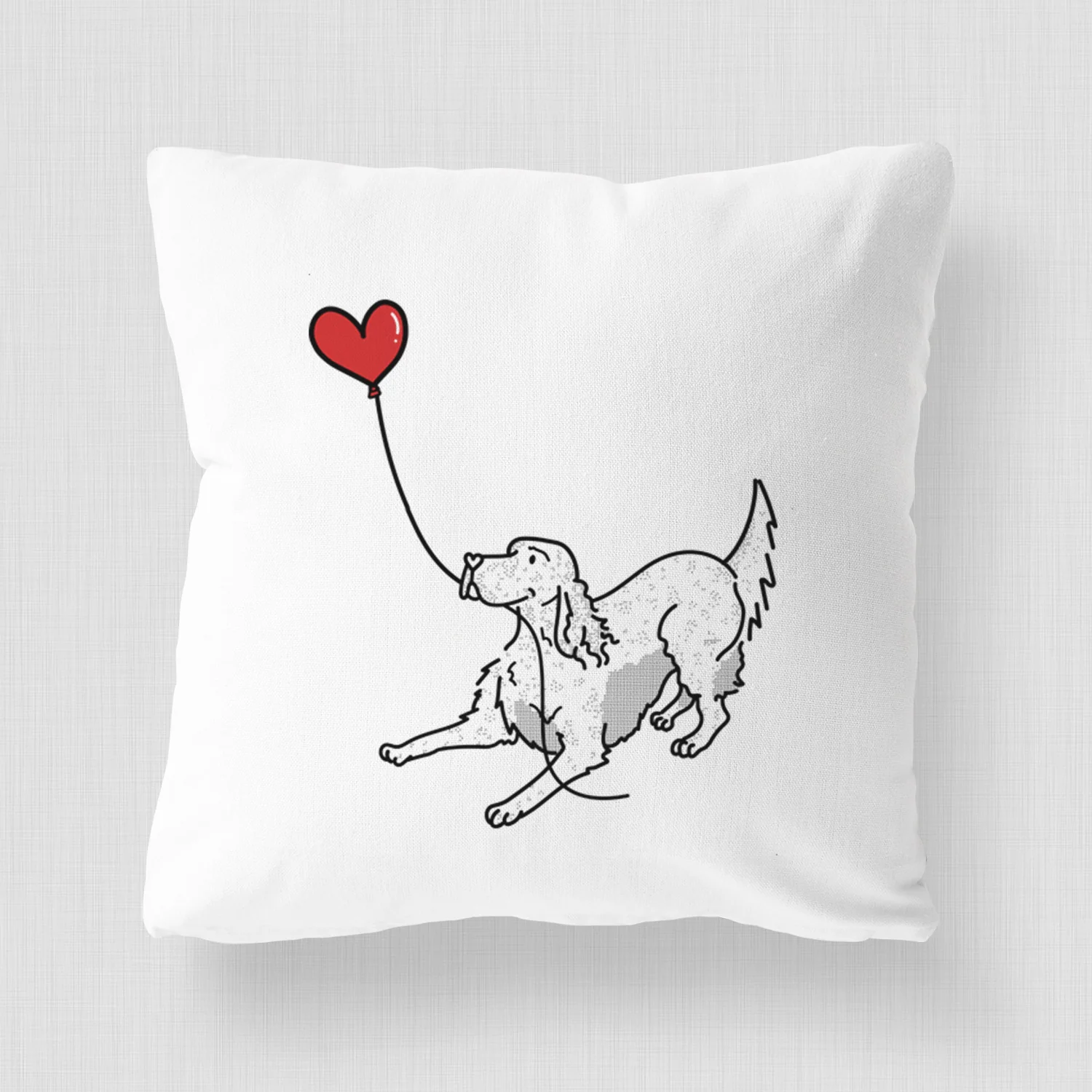 English Setter Heart String - Throw Pillow Cover - Image 4
