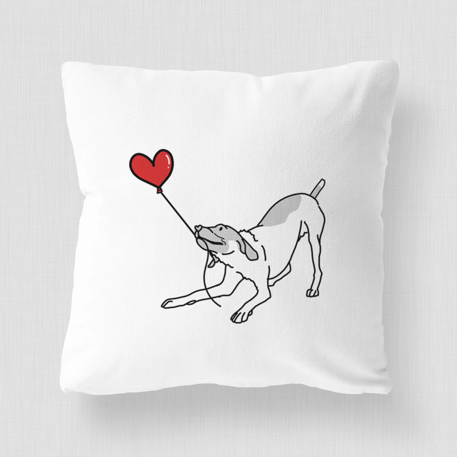 German Shorthaired Pointer Heart String - Throw Pillow Cover - Image 4