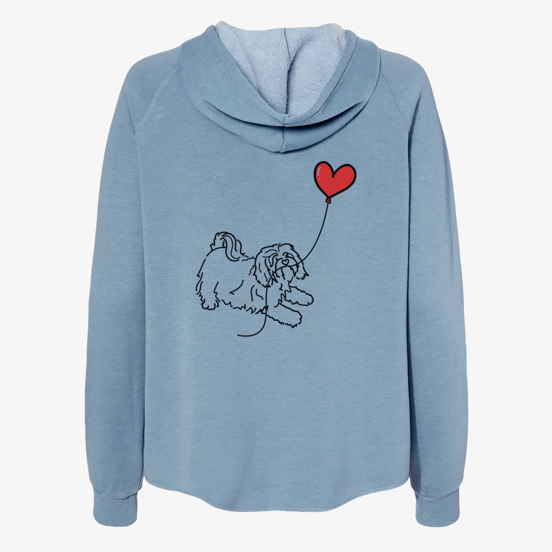 Havanese Heart String- Women's Cali Wave Zip-Up Sweatshirt - Image 6