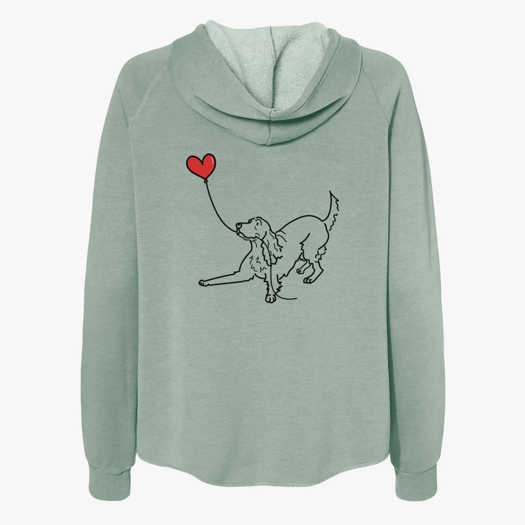 Irish Setter Heart String- Women's Cali Wave Zip-Up Sweatshirt - Image 4