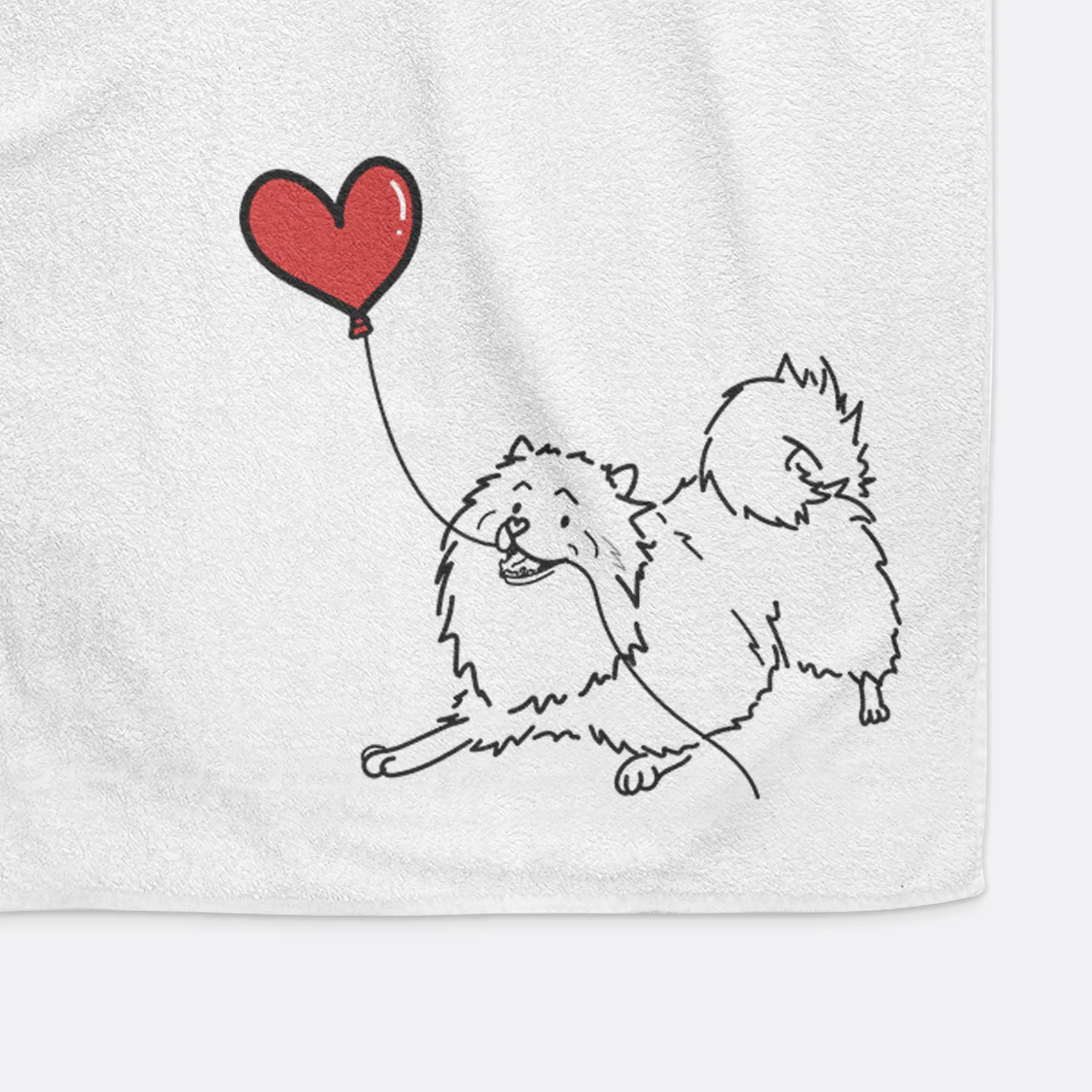 Keeshond Heart String - Decorative Hand Towel - Image 5