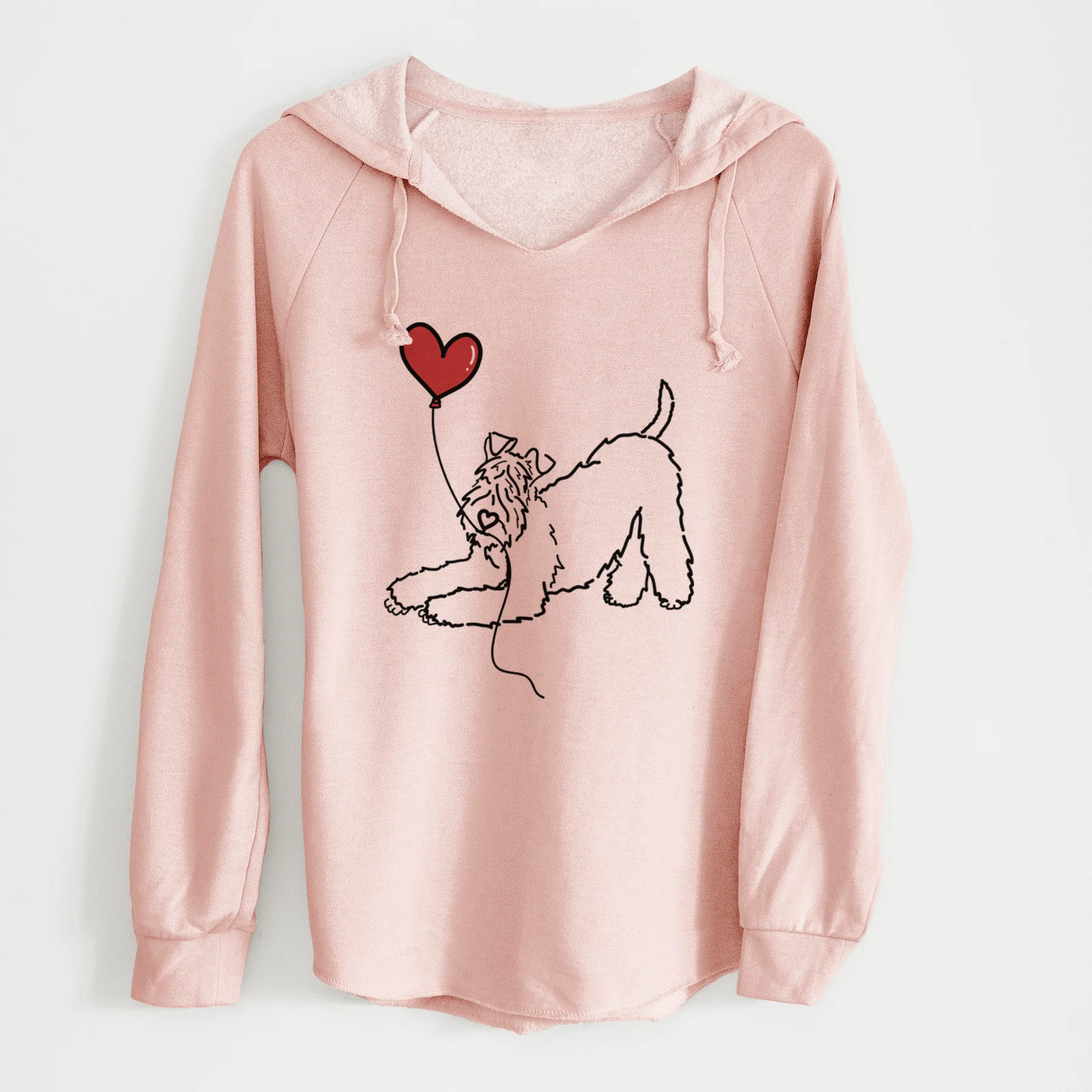 Kerry Blue Heart String - Cali Wave Hooded Sweatshirt - Image 5