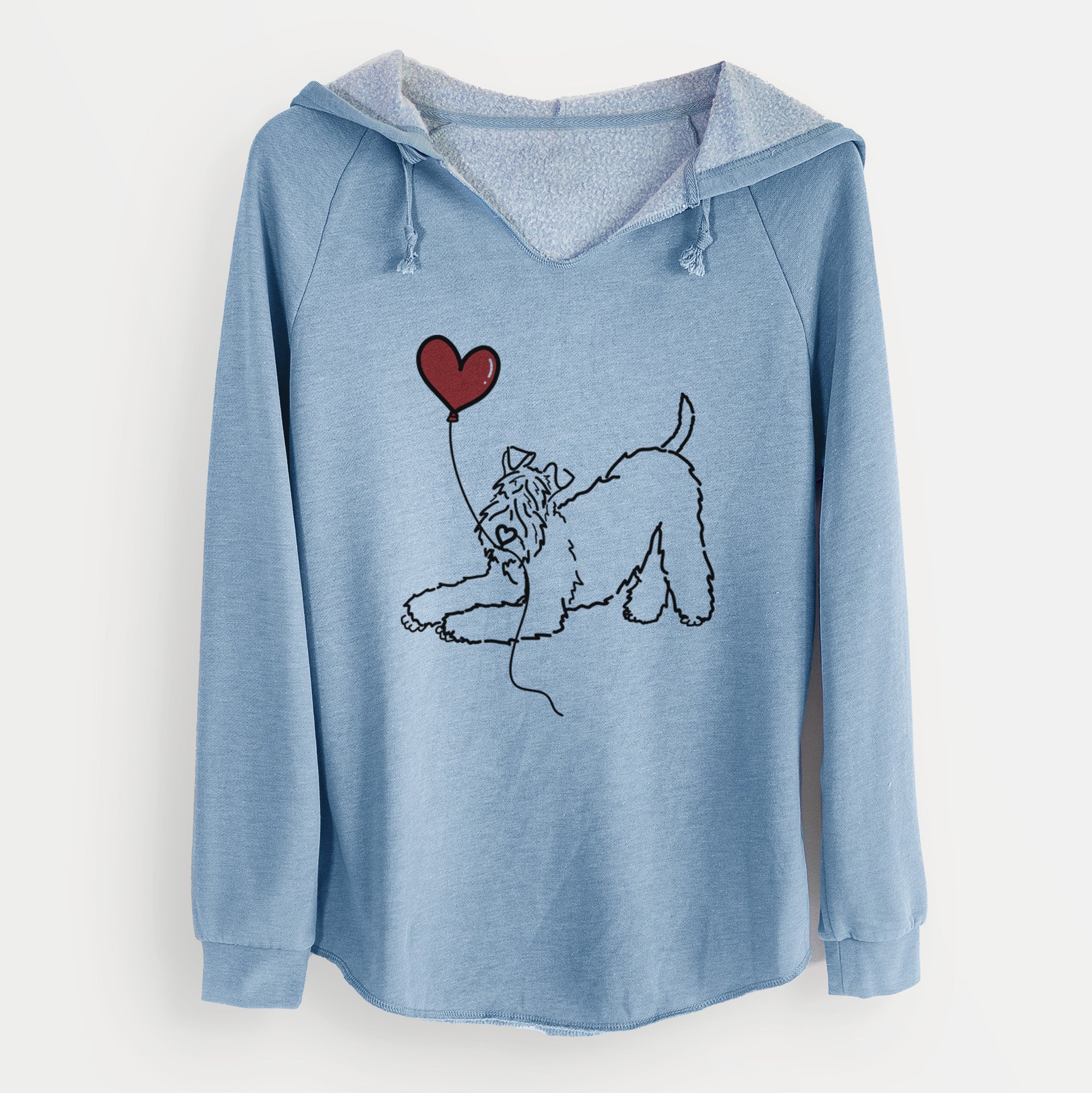 Kerry Blue Heart String - Cali Wave Hooded Sweatshirt - Image 8