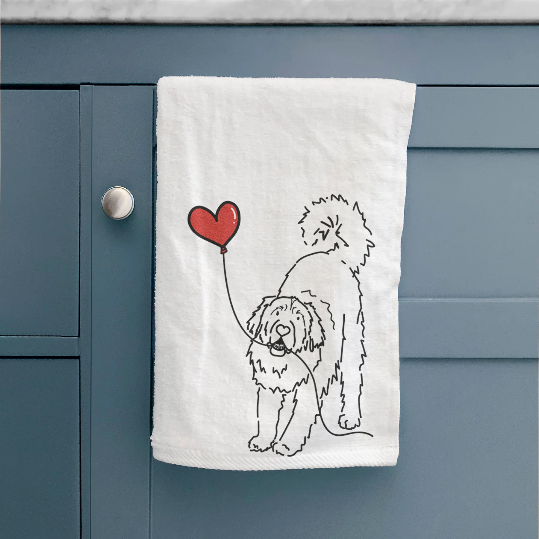 Leonberger Heart String - Hand Towel - Image 2
