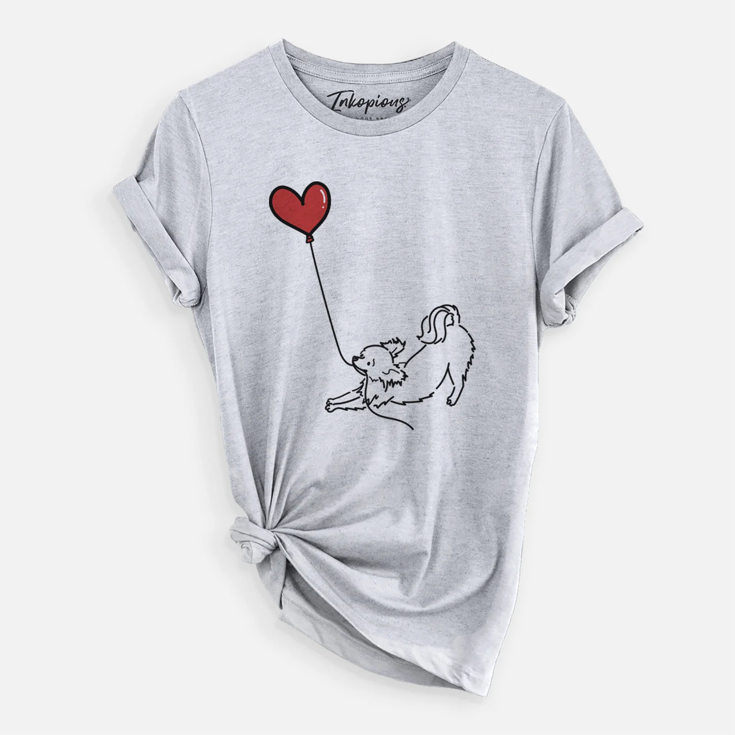 Long Haired Chihuahua Heart String - Unisex Crewneck - Image 2