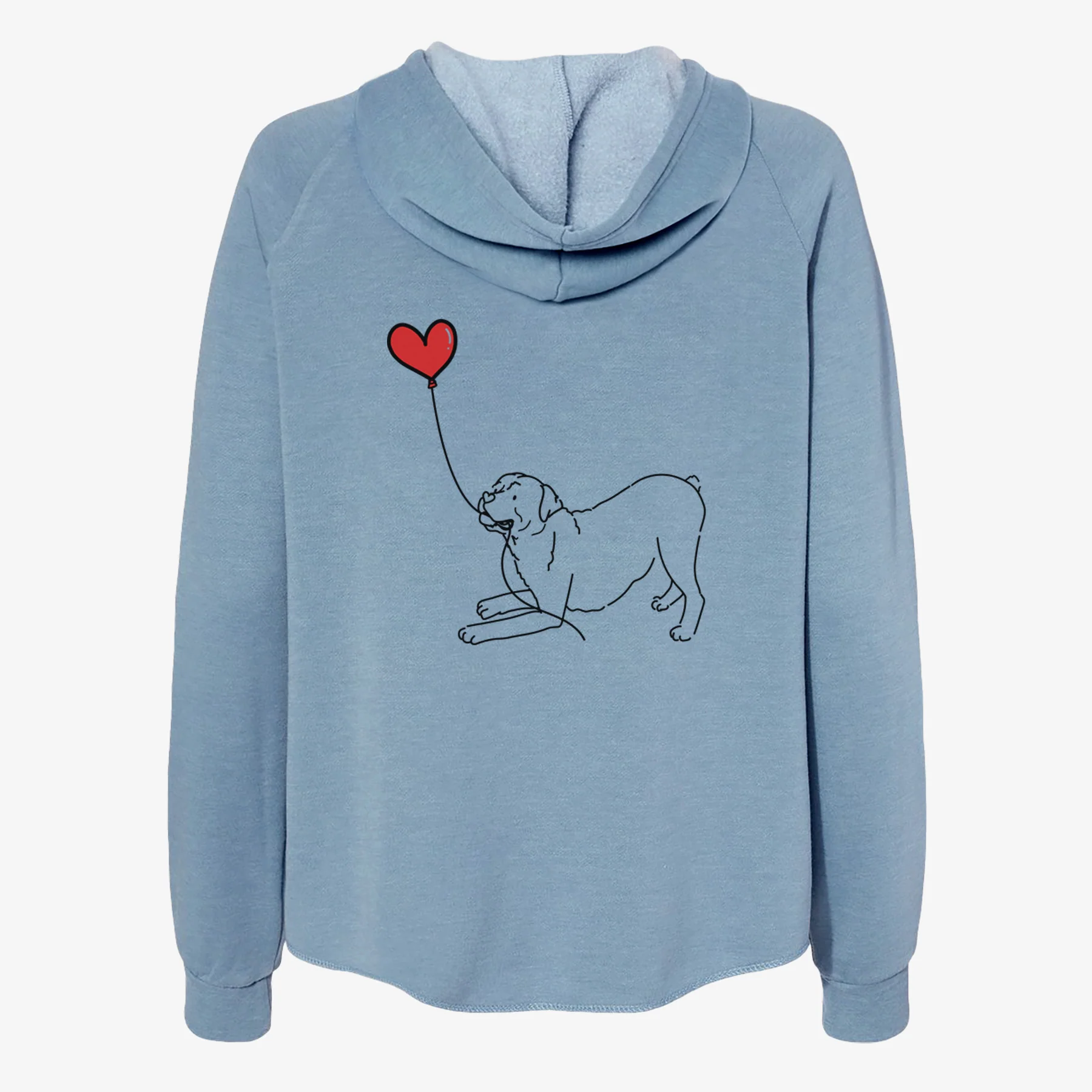 Rottweiler Heart String- Women's Cali Wave Zip-Up Sweatshirt - Image 6