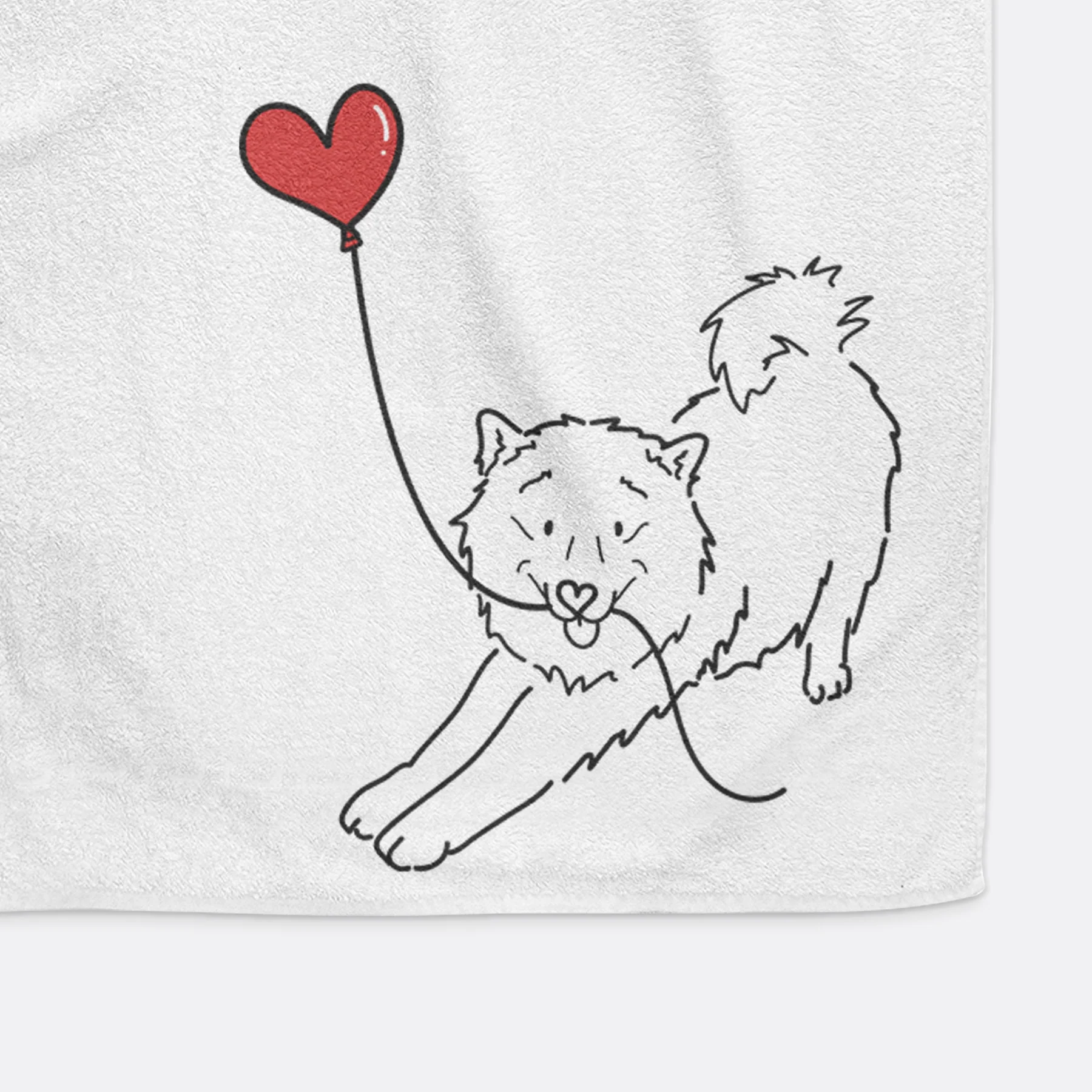 Samoyed Heart String - Hand Towel - Image 5