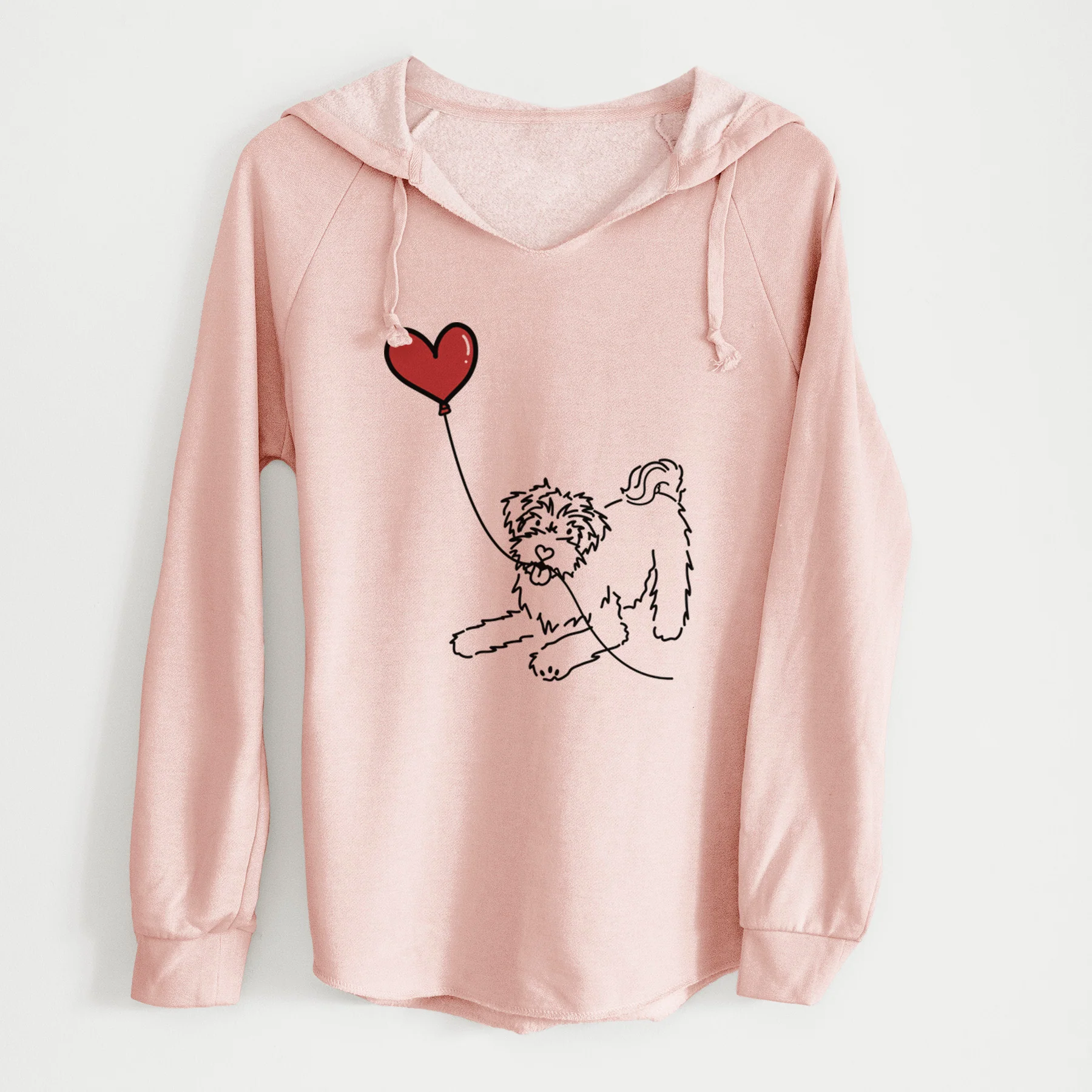 Schnoodle Heart String - Cali Wave Hooded Sweatshirt - Image 5