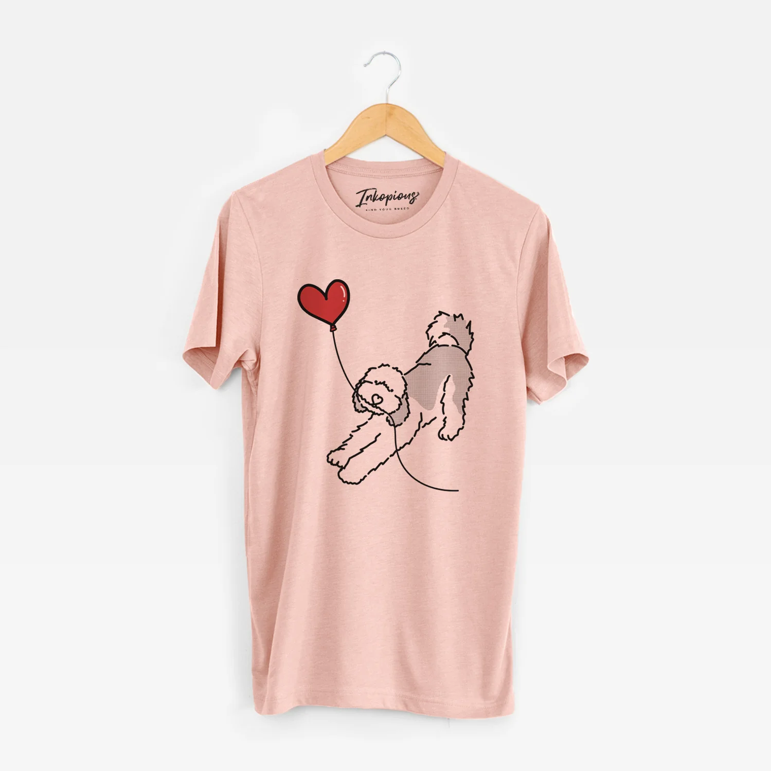Sheepadoodle Heart String - Unisex Crewneck - Image 3