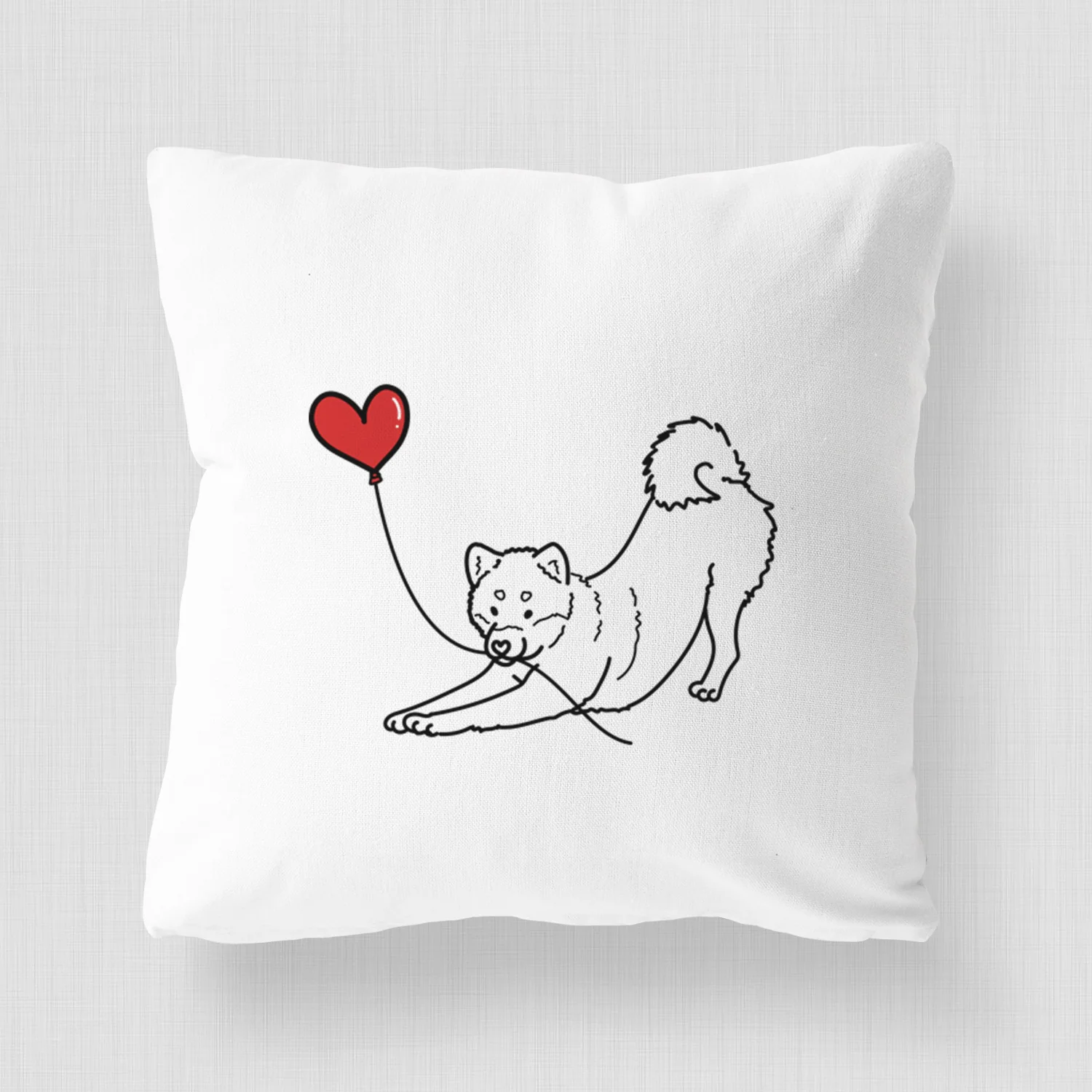 Shiba Inu Heart String - Throw Pillow Cover - Image 4