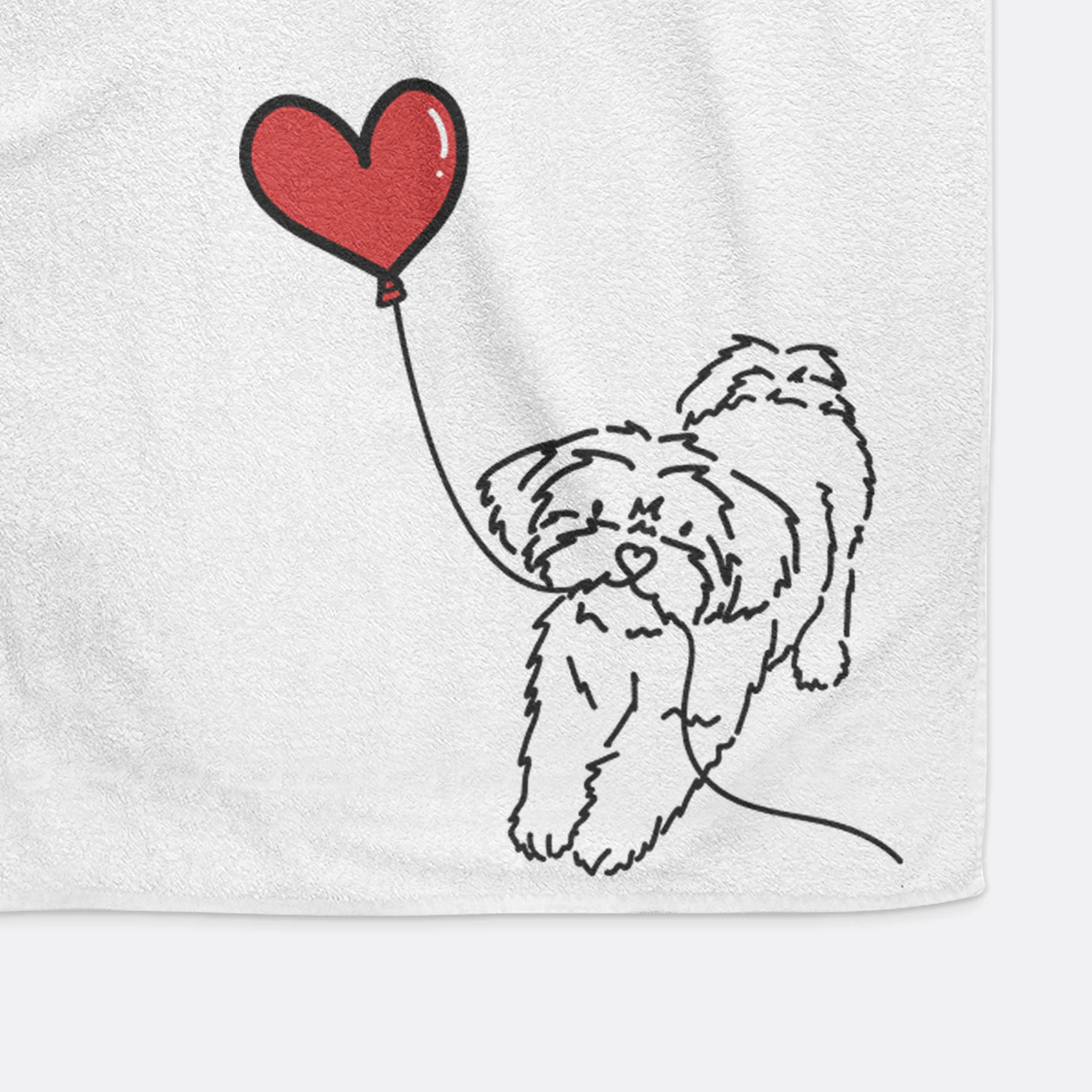 Shorkie Heart String - Hand Towel - Image 5