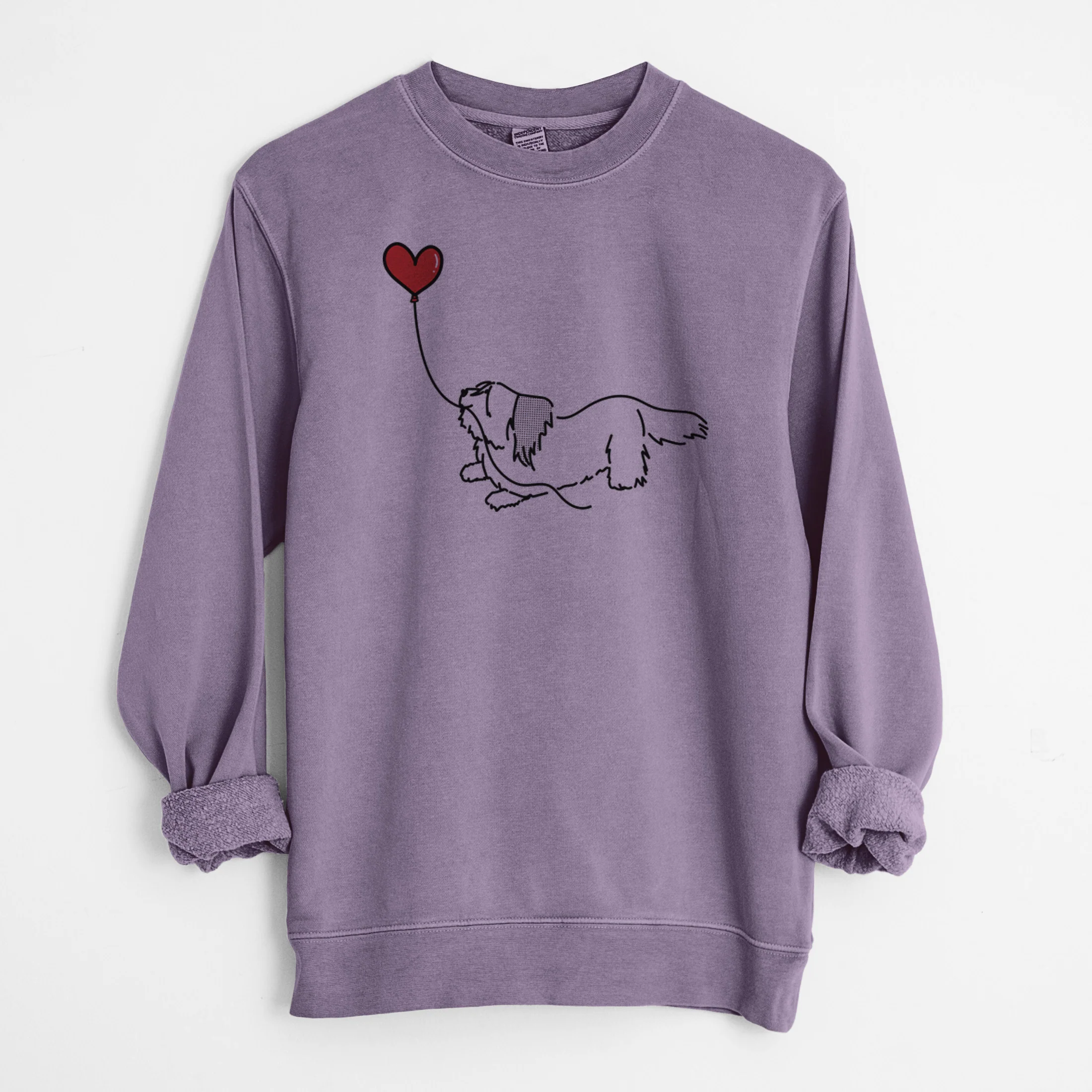 Skye Terrier Heart String - Unisex Pigment Dyed Crew Sweatshirt - Image 10
