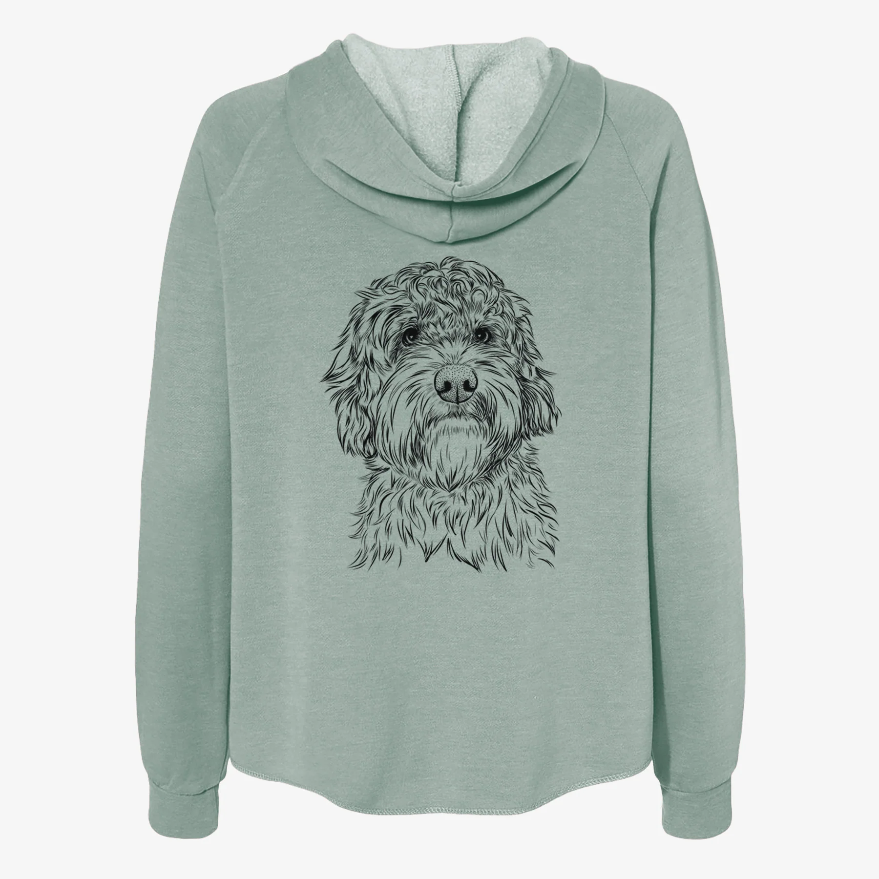 Huckleberry the Australian Labradoodle - Women's Cali Wave Zip-Up Sweatshirt - Image 4