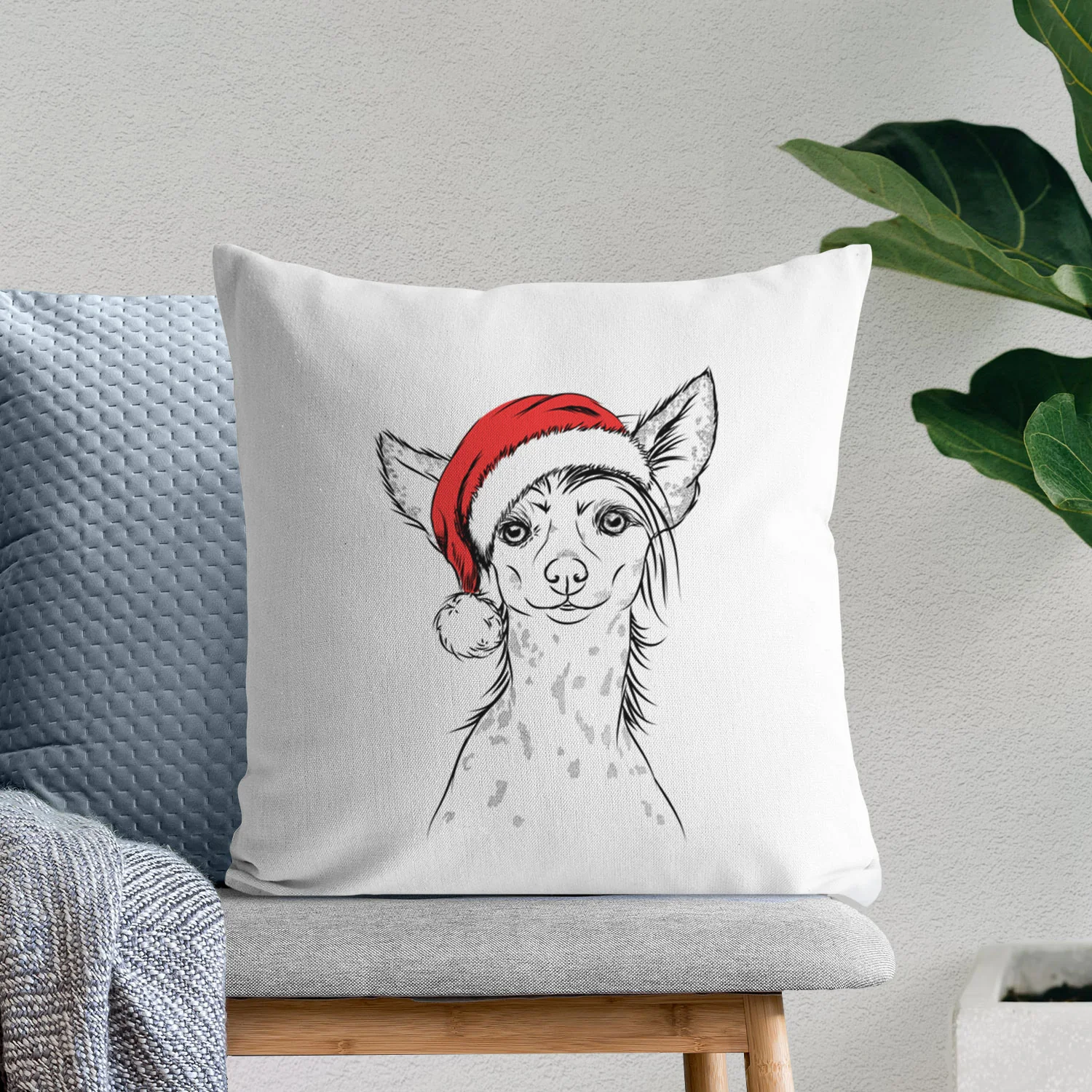Hudson the Chinese Crested - Throw Pillow Cover - Image 10