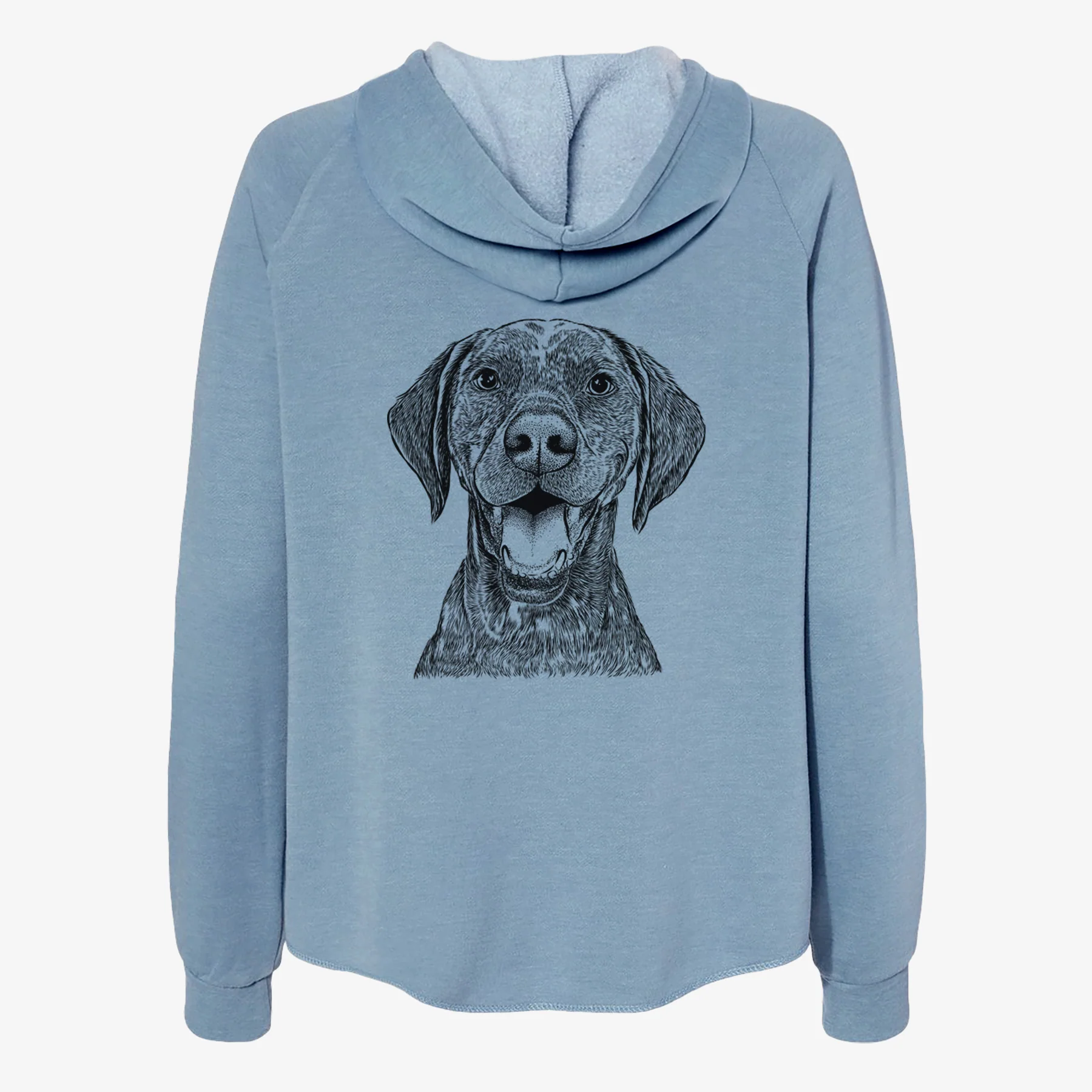 Hudson the German Shorthaired Pointer - Women's Cali Wave Zip-Up Sweatshirt - Image 6