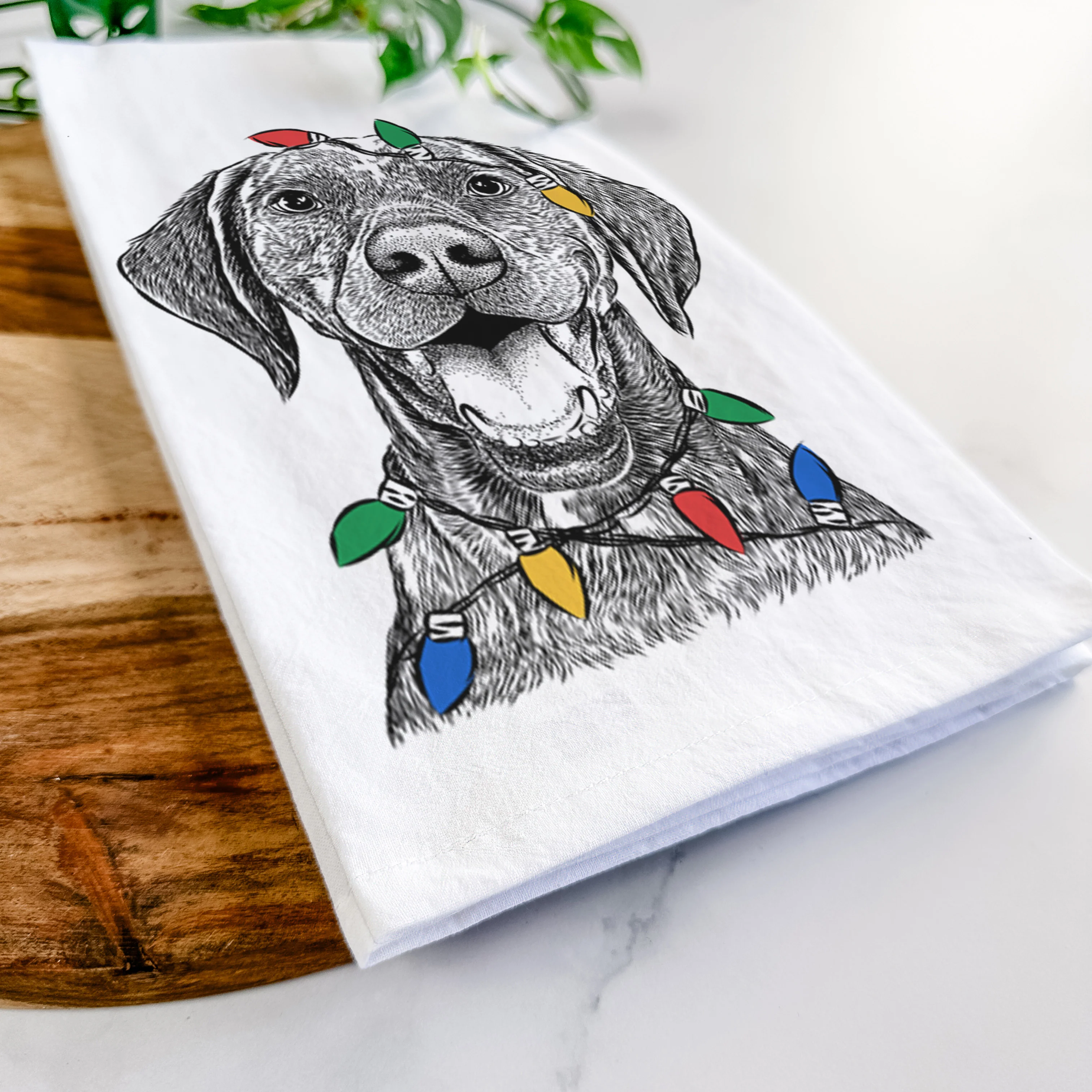 Hudson the German Shorthaired Pointer Tea Towel - Image 10