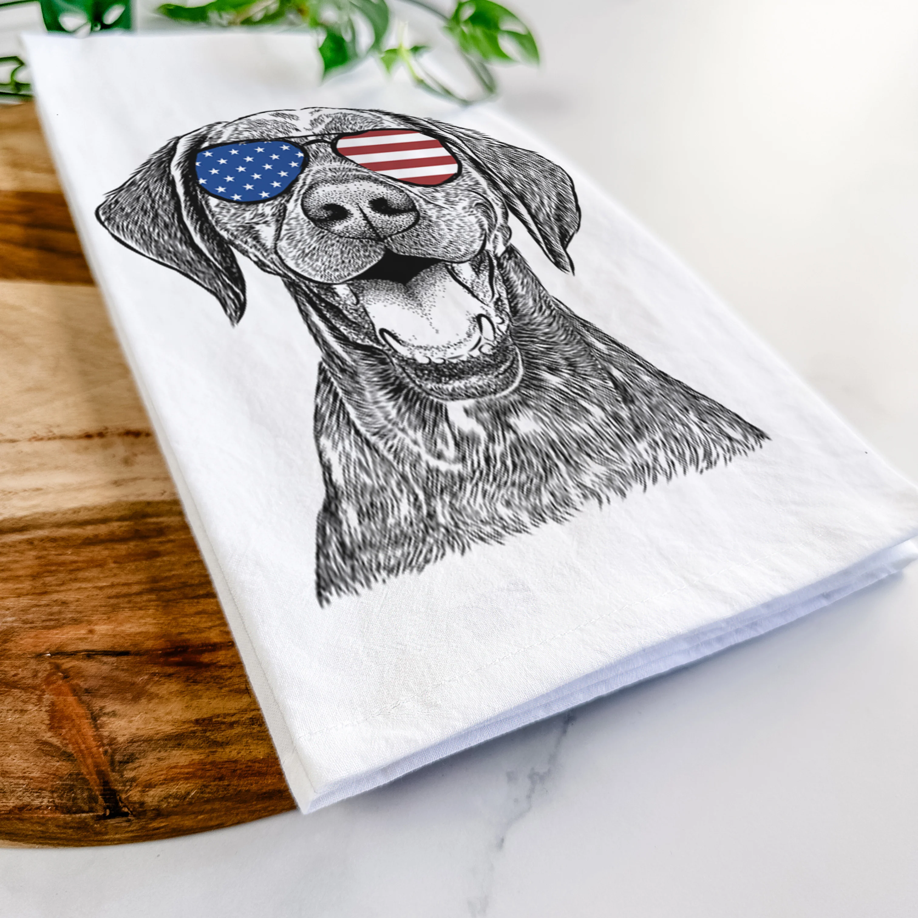Hudson the German Shorthaired Pointer Tea Towel - Image 12