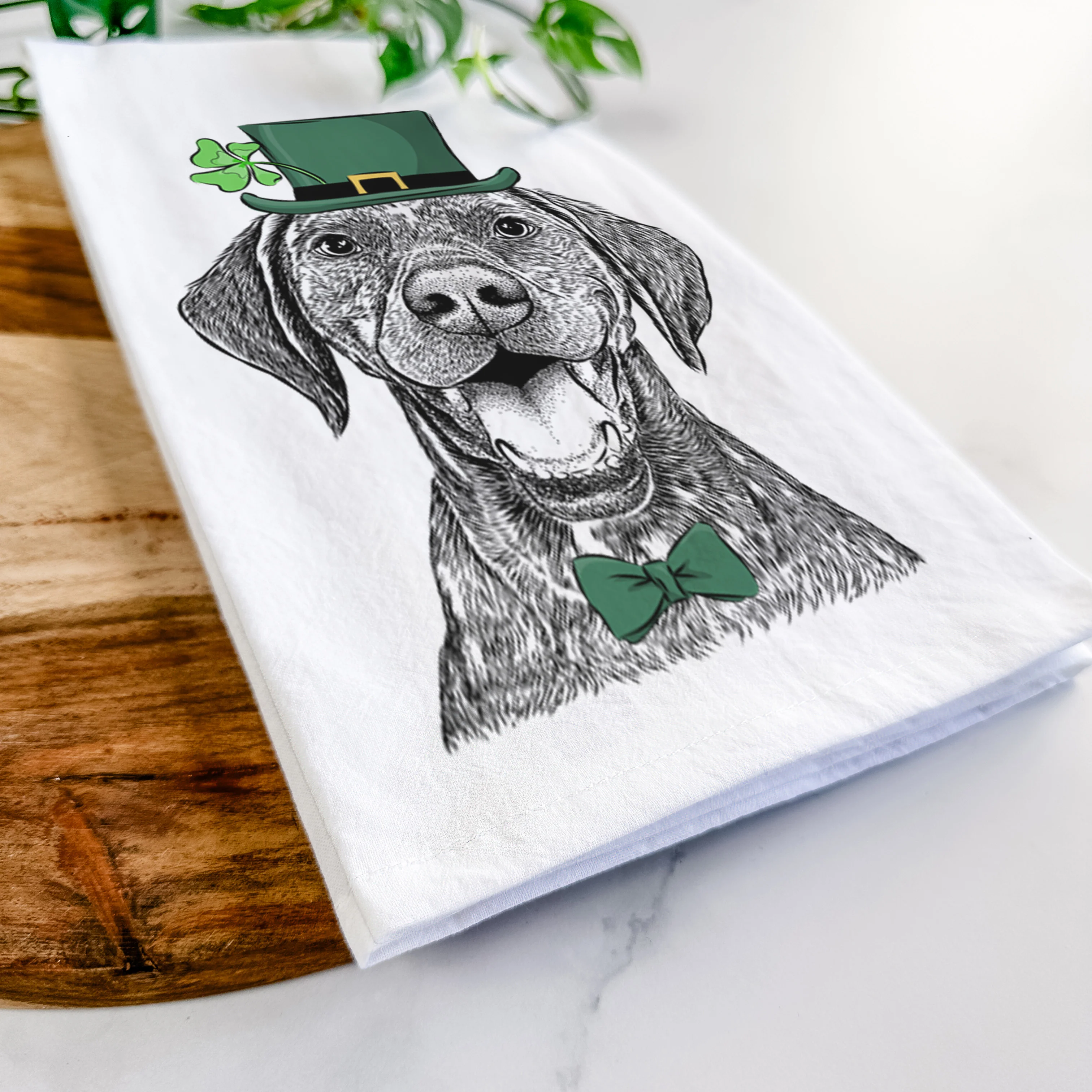 Hudson the German Shorthaired Pointer Tea Towel - Image 13