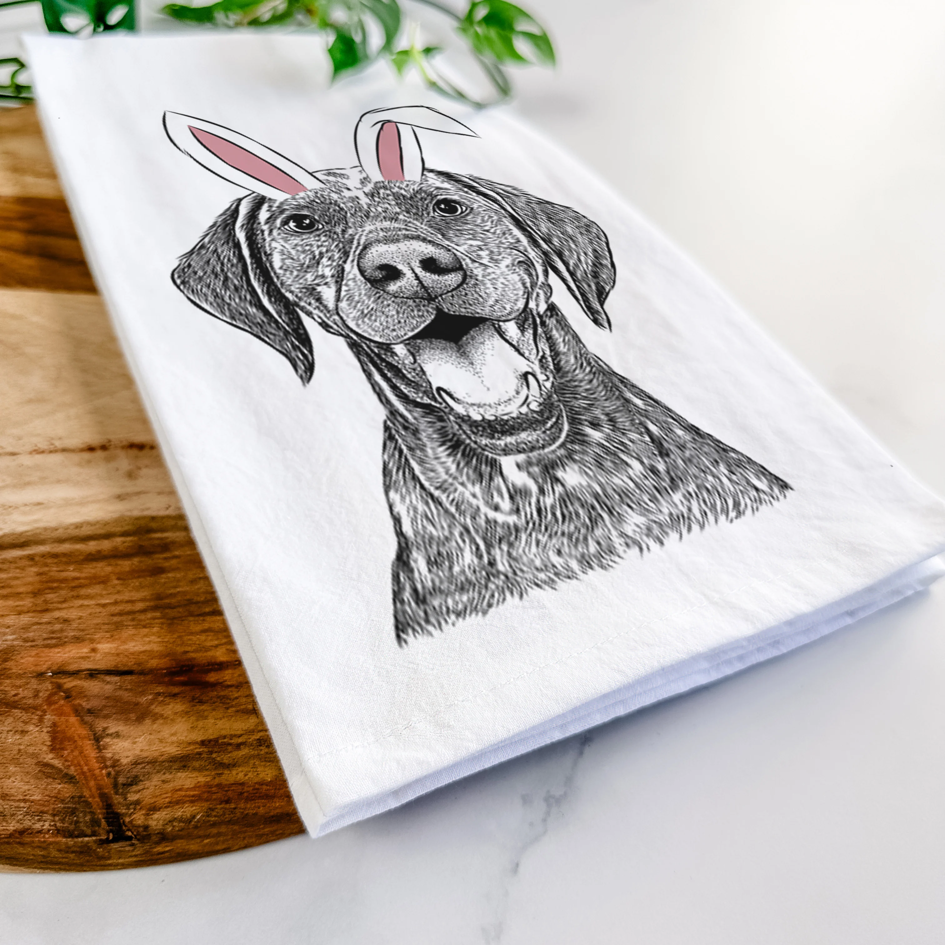 Hudson the German Shorthaired Pointer Tea Towel - Image 14