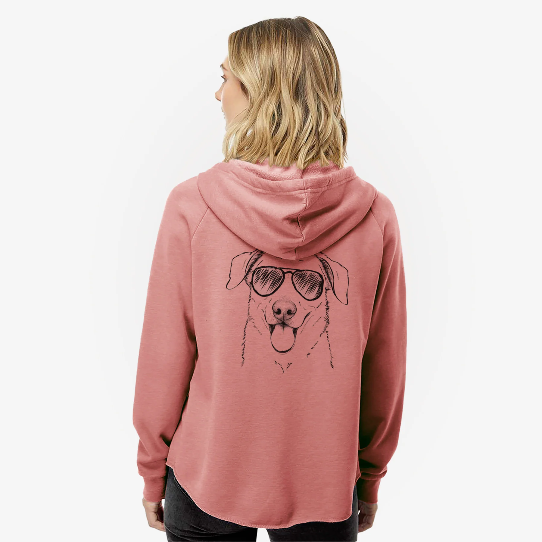 Hudson the Shepherd - Women's Cali Wave Zip-Up Sweatshirt - Image 8