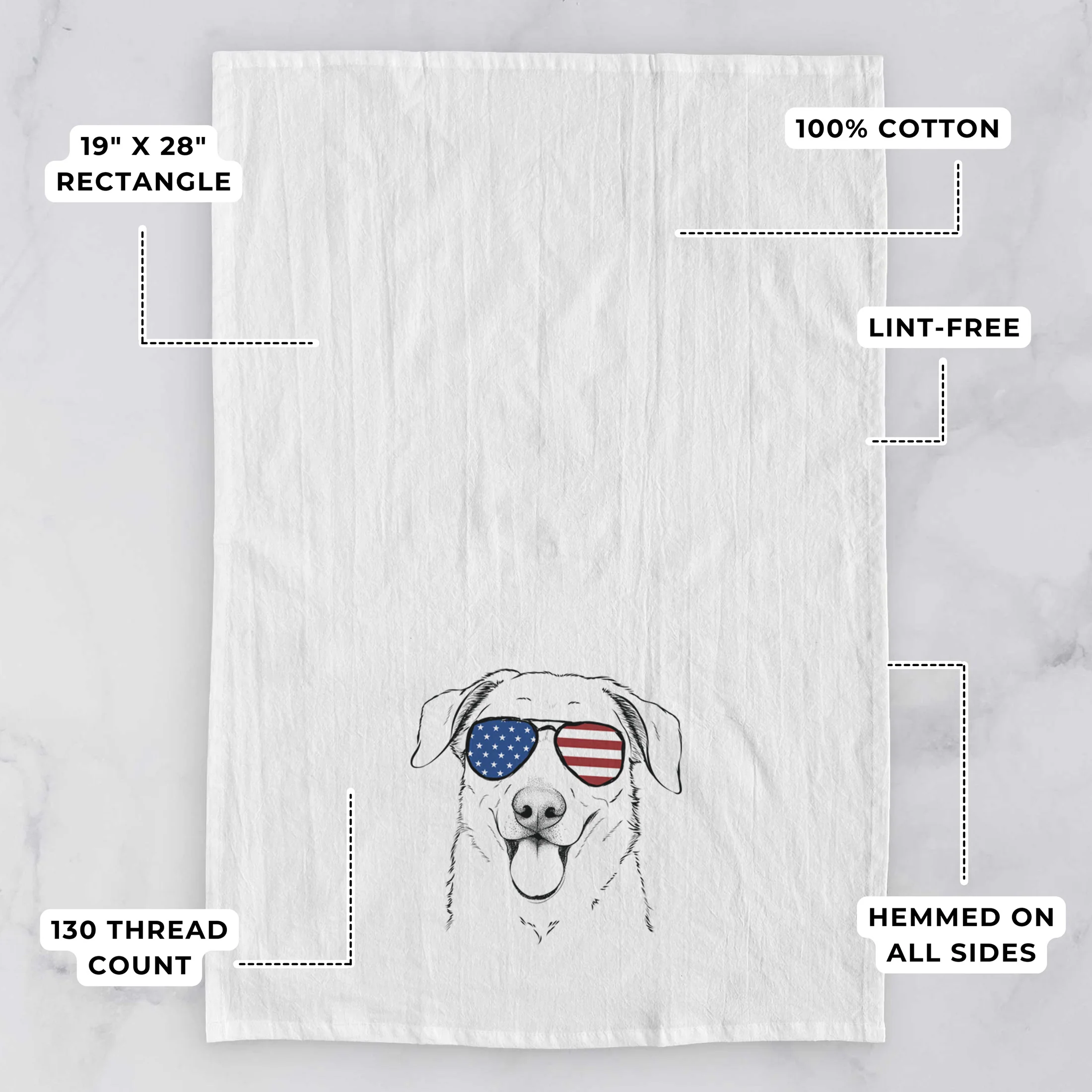 Hudson the Shepherd Tea Towel - Image 3