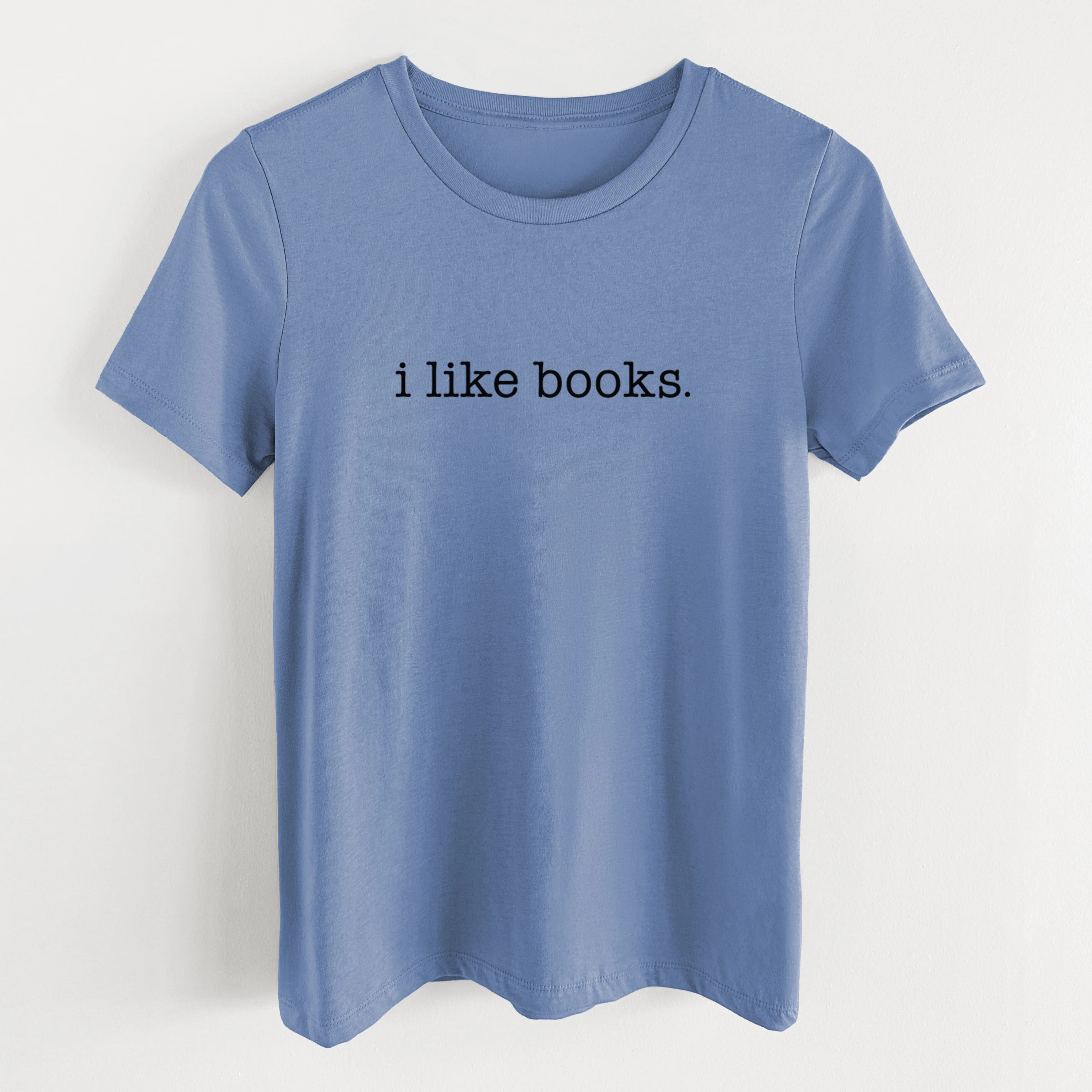 i like books. - Women's Lightweight Relaxed Fit 100% Cotton Crewneck - Image 8
