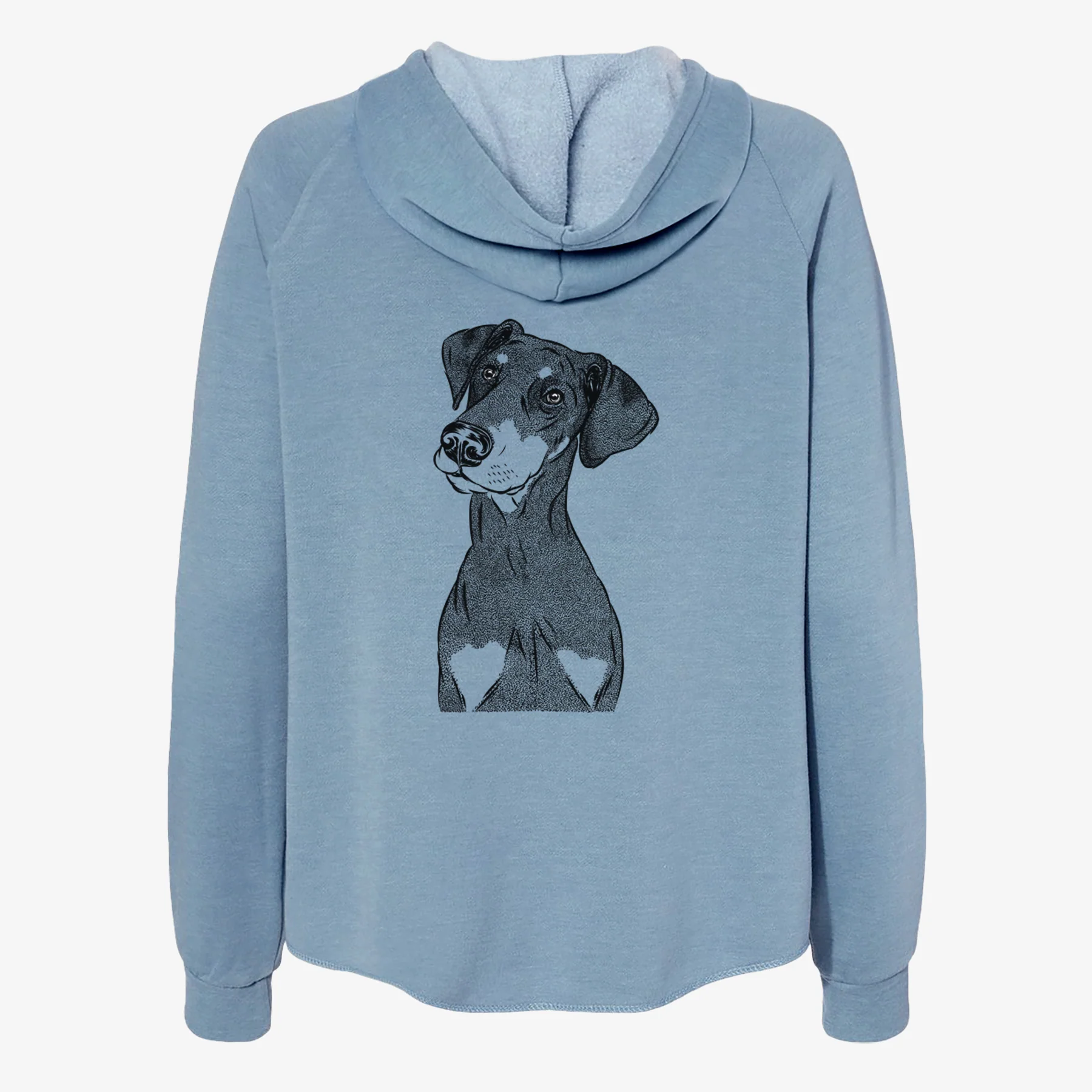 Iroh the Doberman Pinscher - Women's Cali Wave Zip-Up Sweatshirt - Image 6