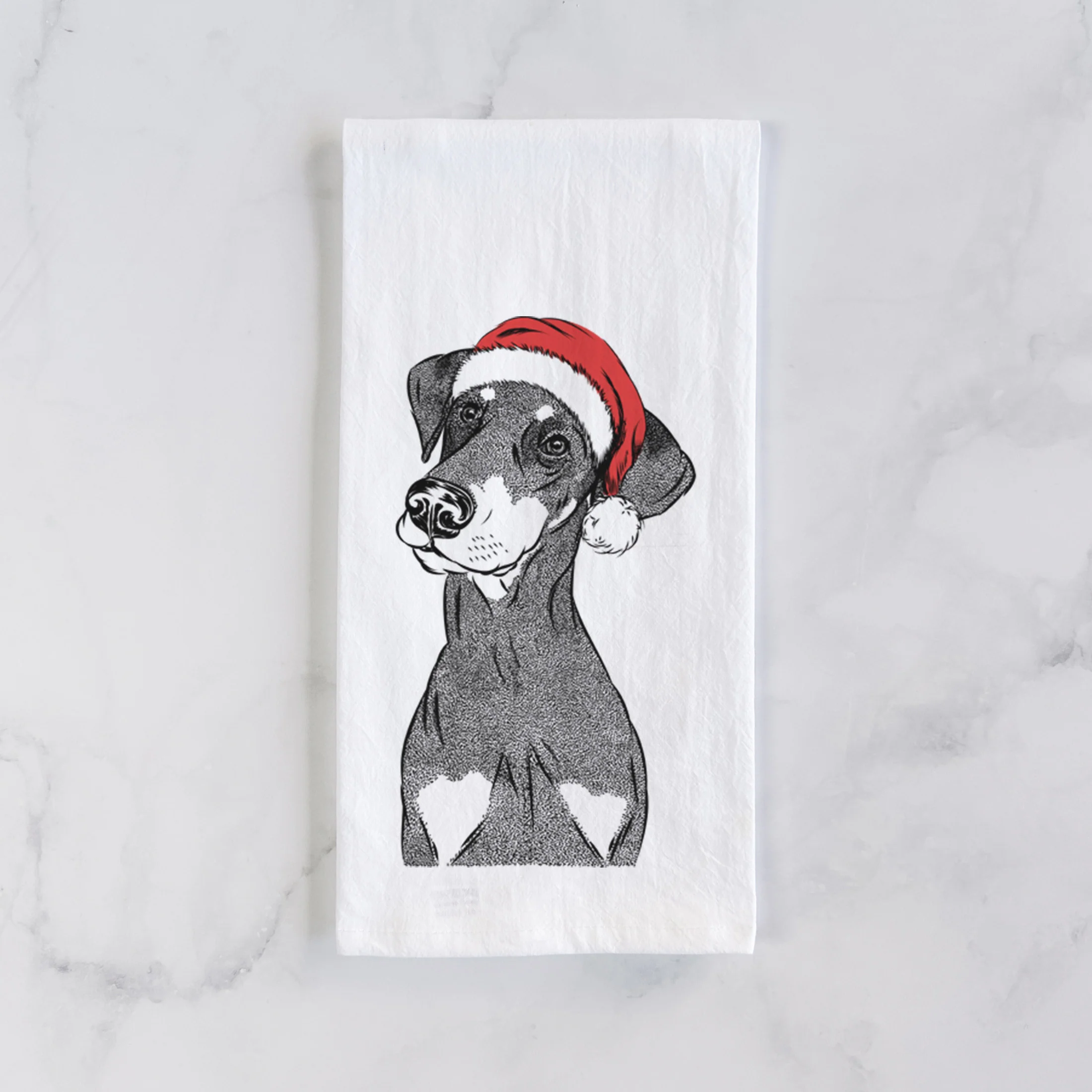 Iroh the Doberman Pinscher Tea Towel - Image 2