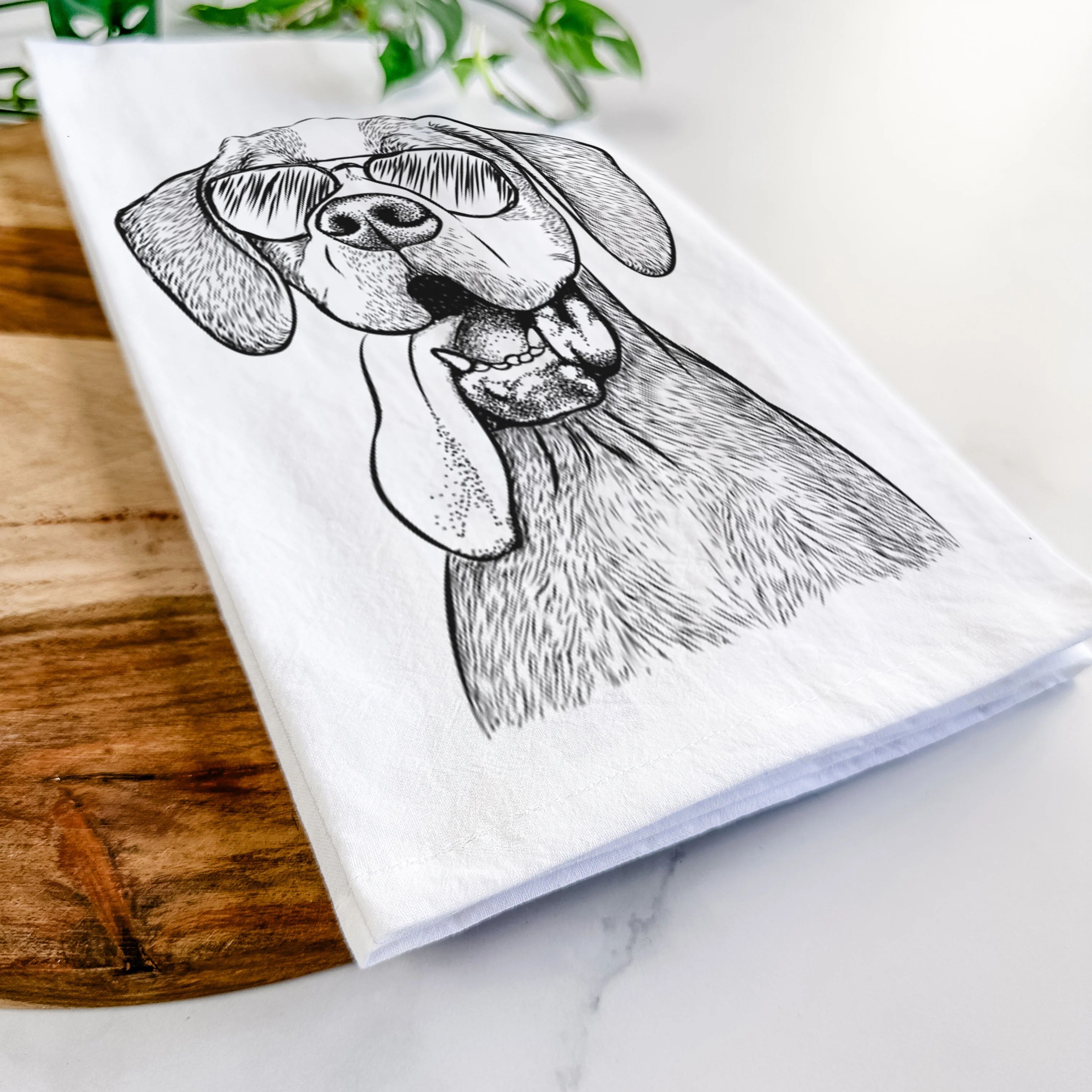 Irwin the English Pointer Tea Towel - Image 6