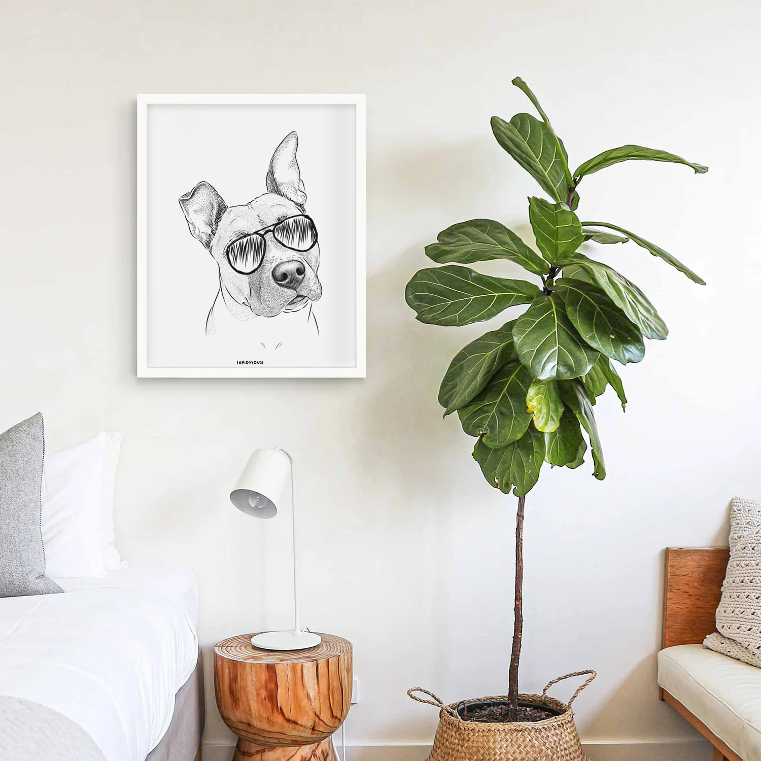 Ivy the Pitbull Mix Art Print - Image 14