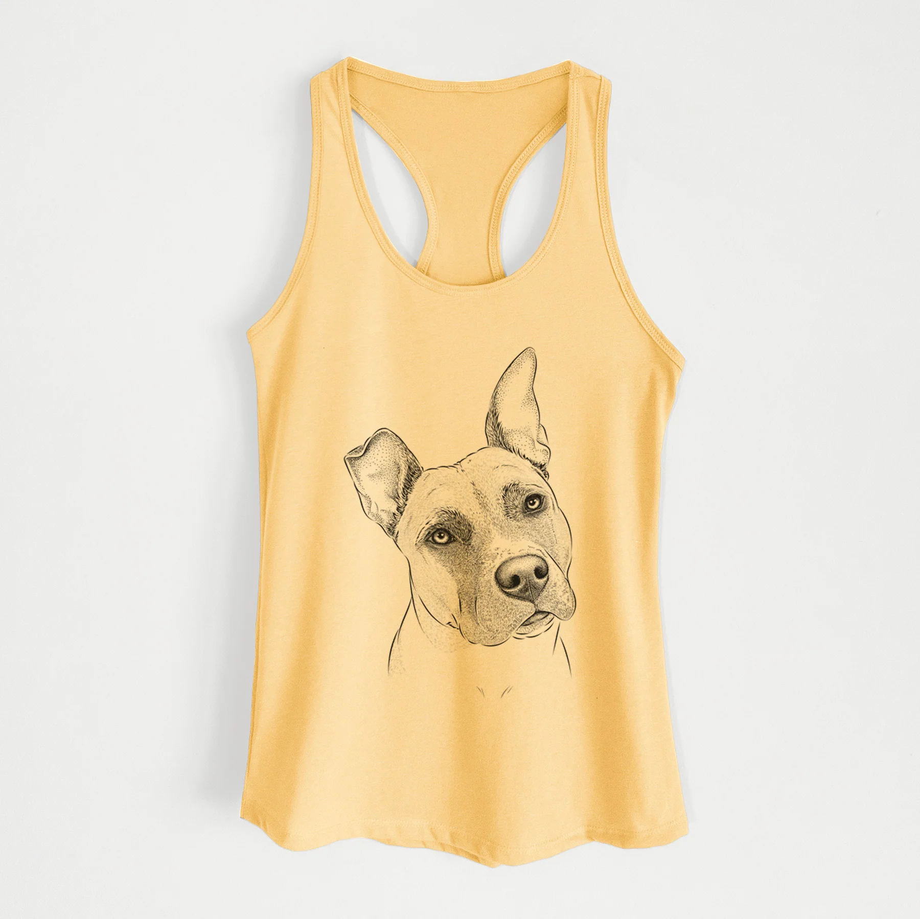 Ivy the Pitbull Mix - Women's Racerback Tanktop - Image 4