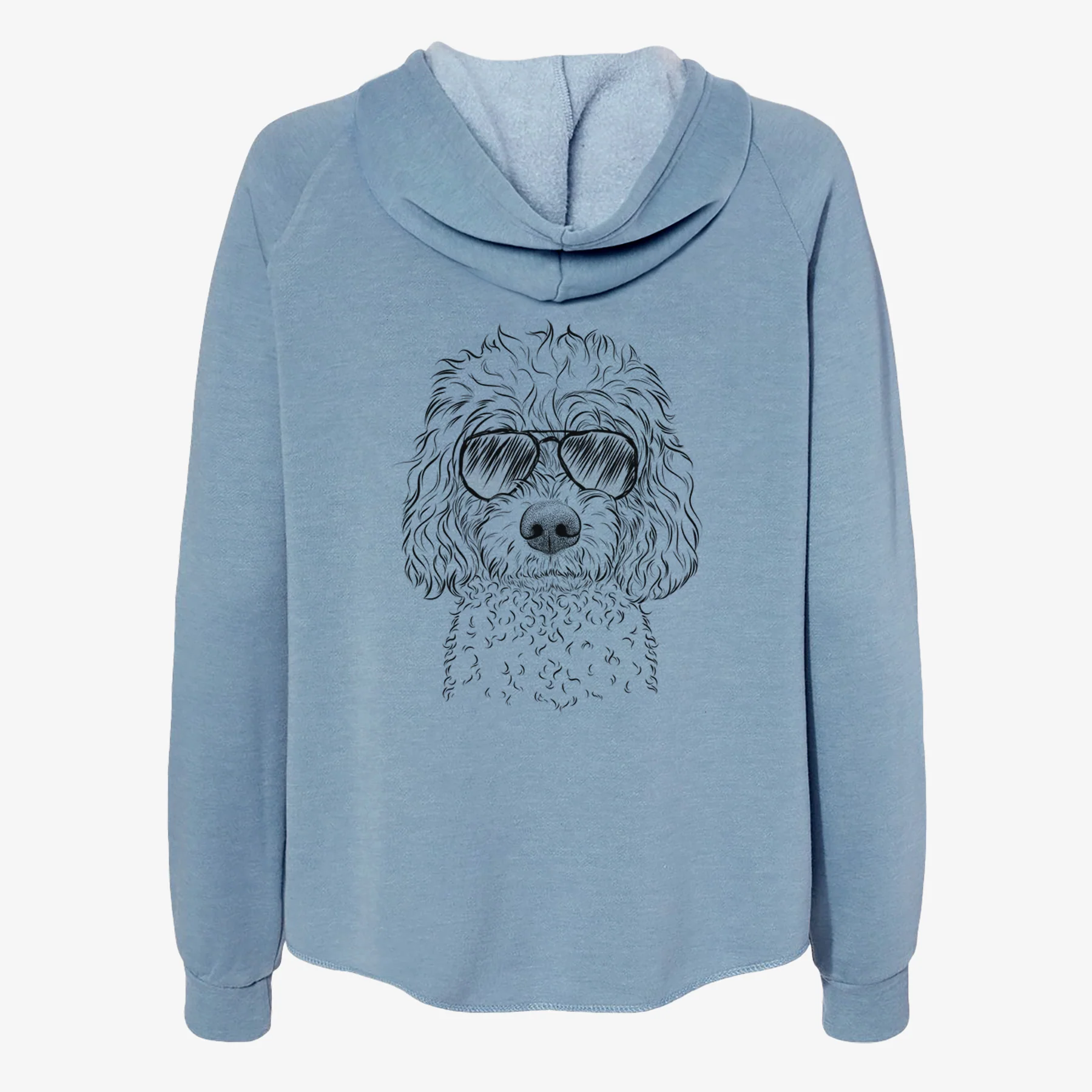 Izzie the Cavachon - Women's Cali Wave Zip-Up Sweatshirt - Image 9