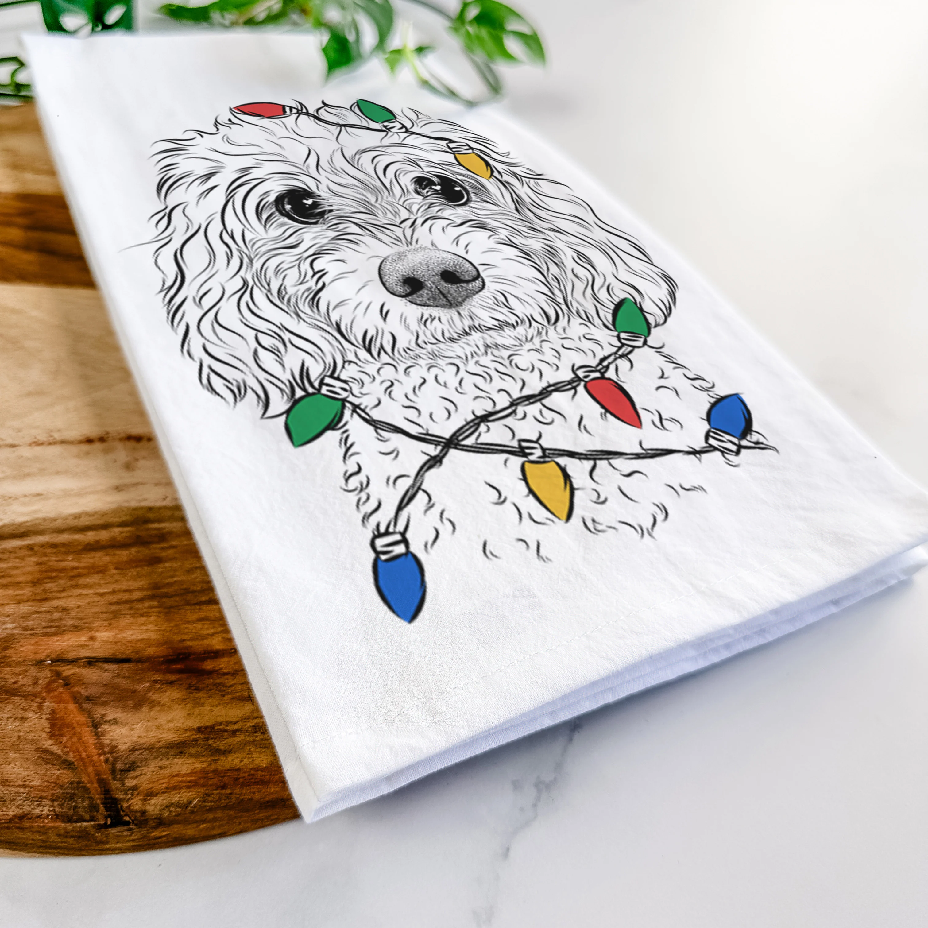 Izzie the Cavachon Tea Towel - Image 10