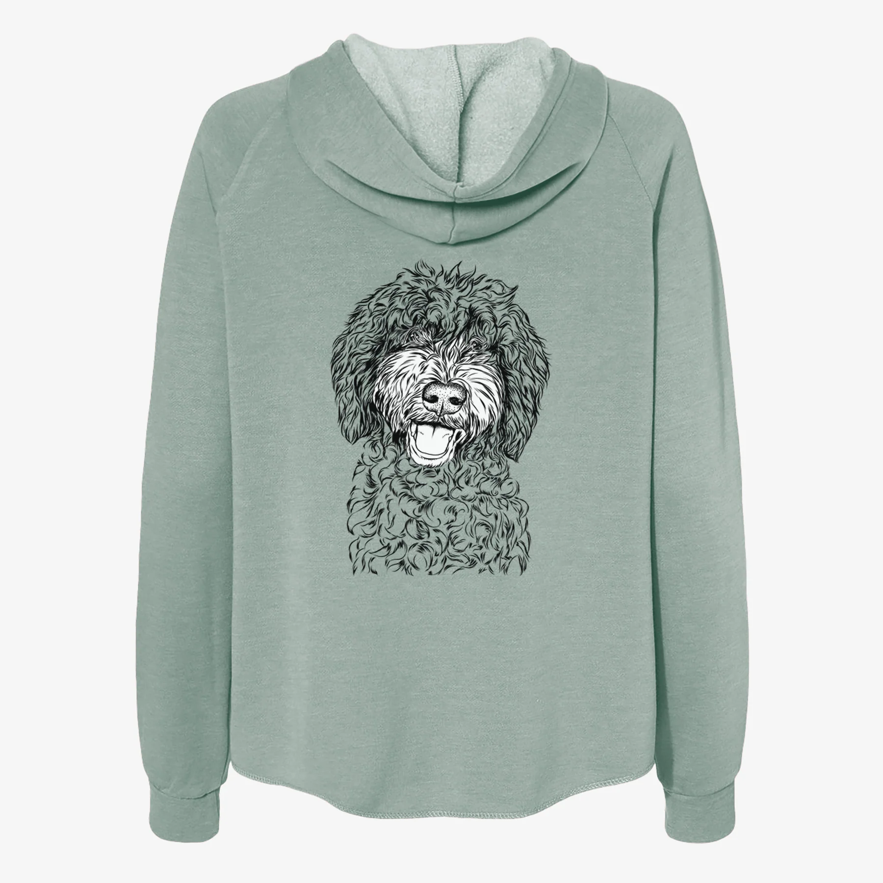 Jack the Chocolate Labradoodle - Women's Cali Wave Zip-Up Sweatshirt - Image 4