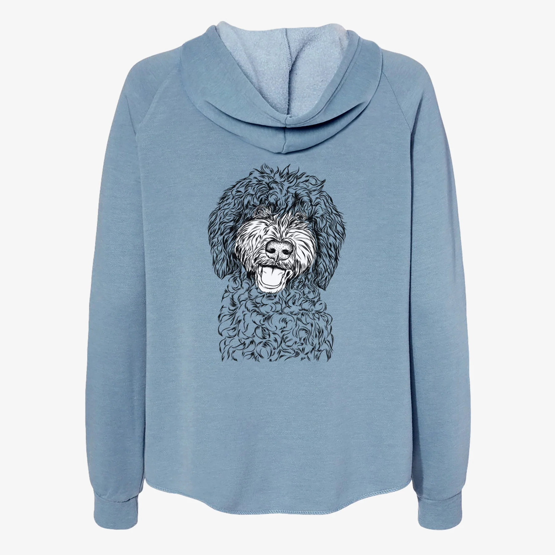 Jack the Chocolate Labradoodle - Women's Cali Wave Zip-Up Sweatshirt - Image 6