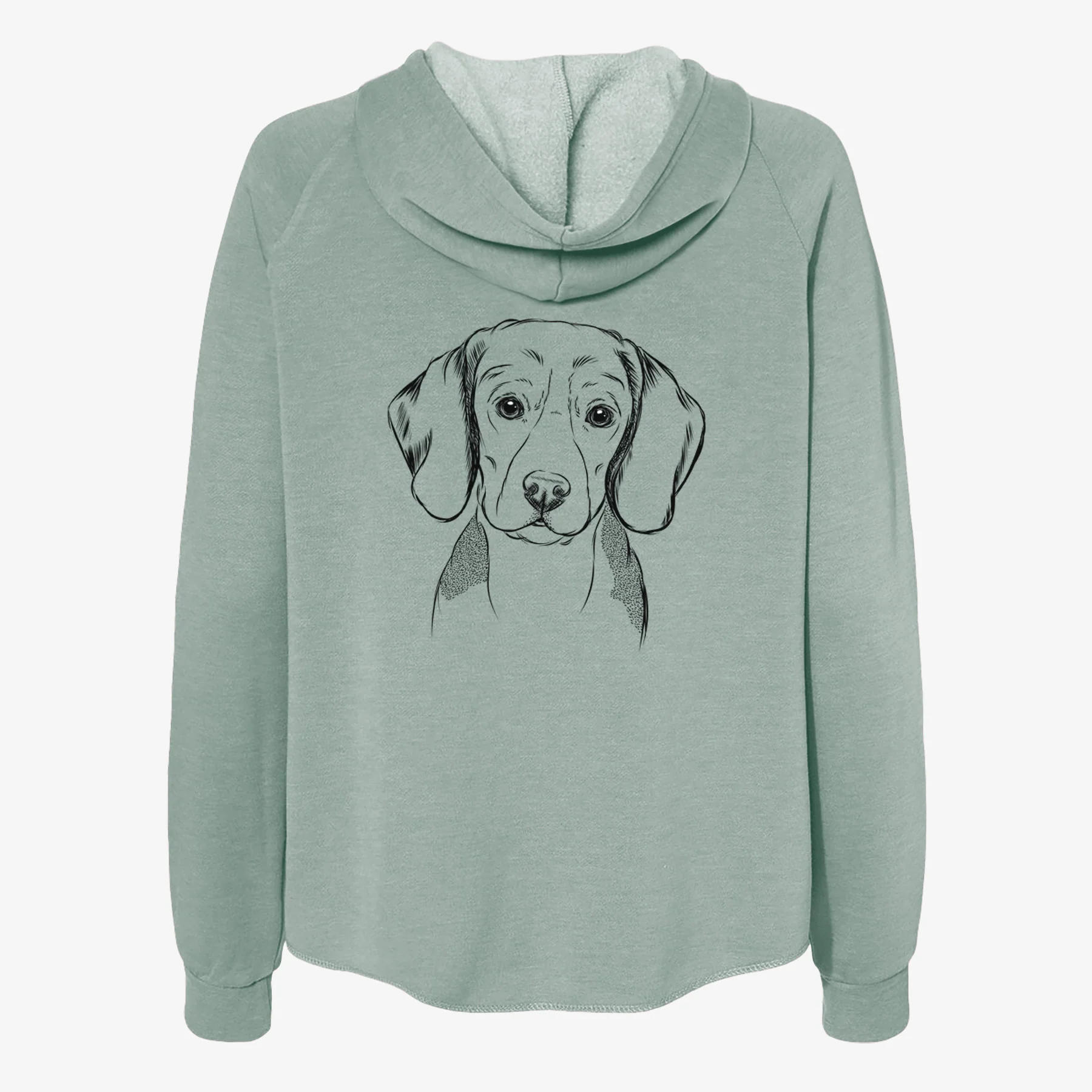 Jake the Beagle - Women's Cali Wave Zip-Up Sweatshirt - Image 4