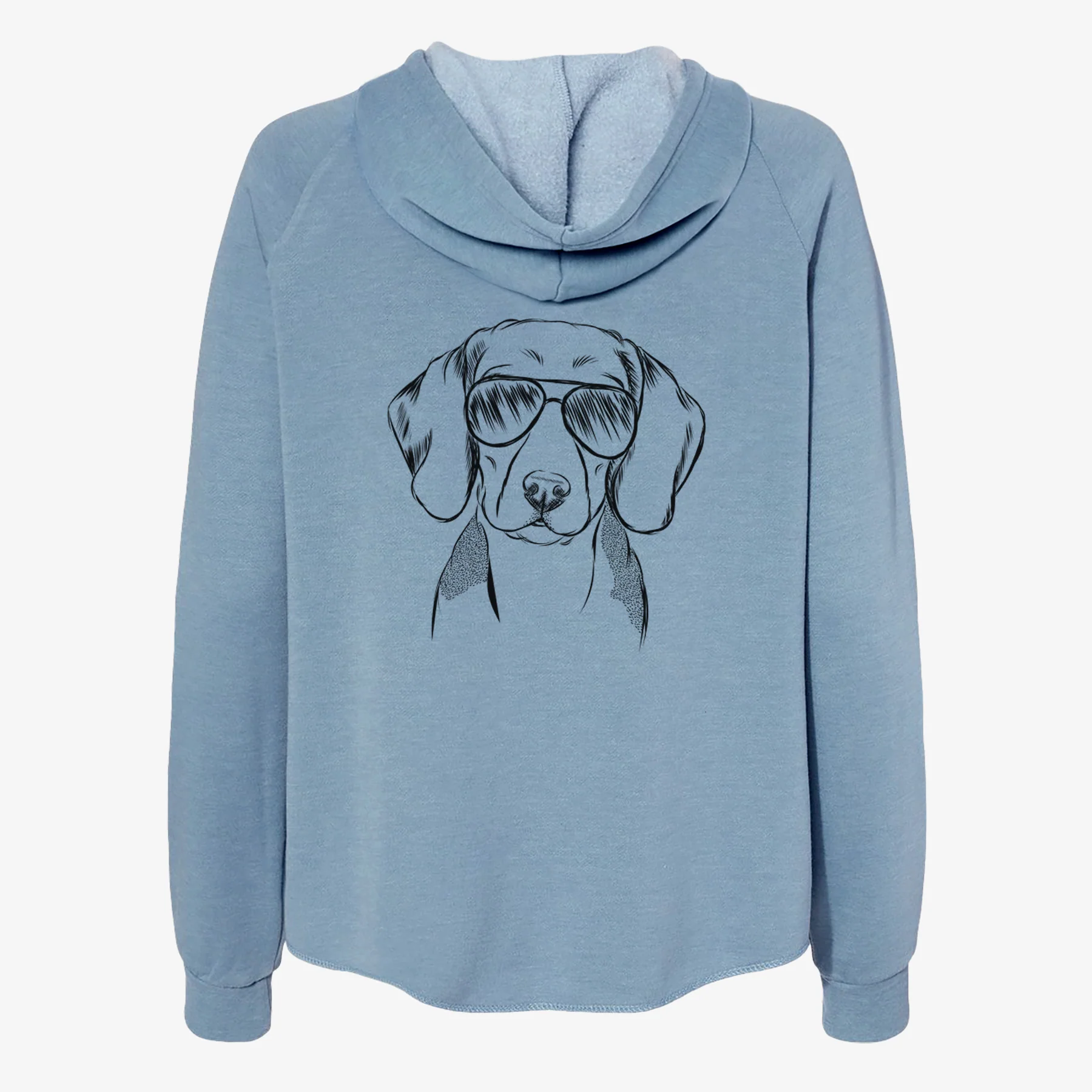 Jake the Beagle - Women's Cali Wave Zip-Up Sweatshirt - Image 9