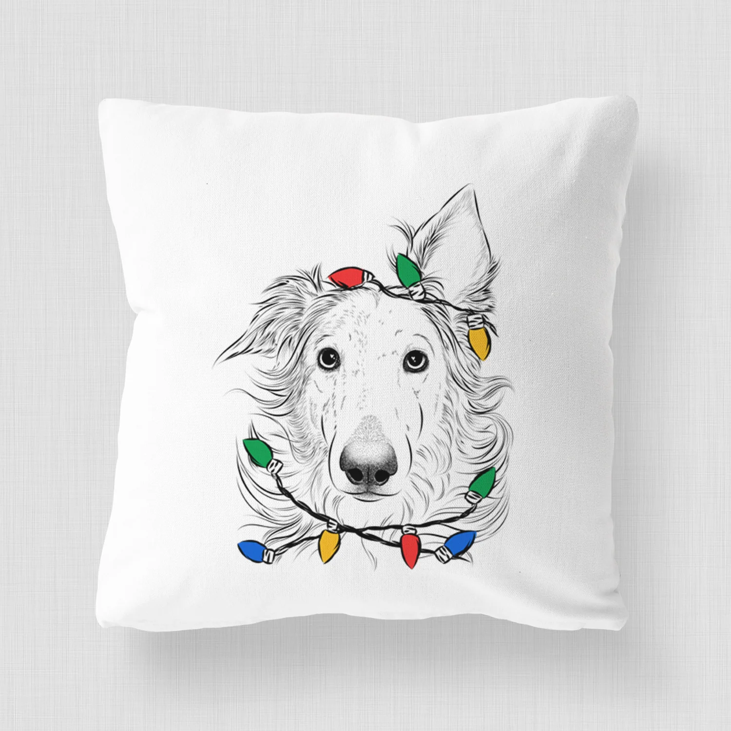 Jasha the Borzoi - Throw Pillow Cover - Image 4