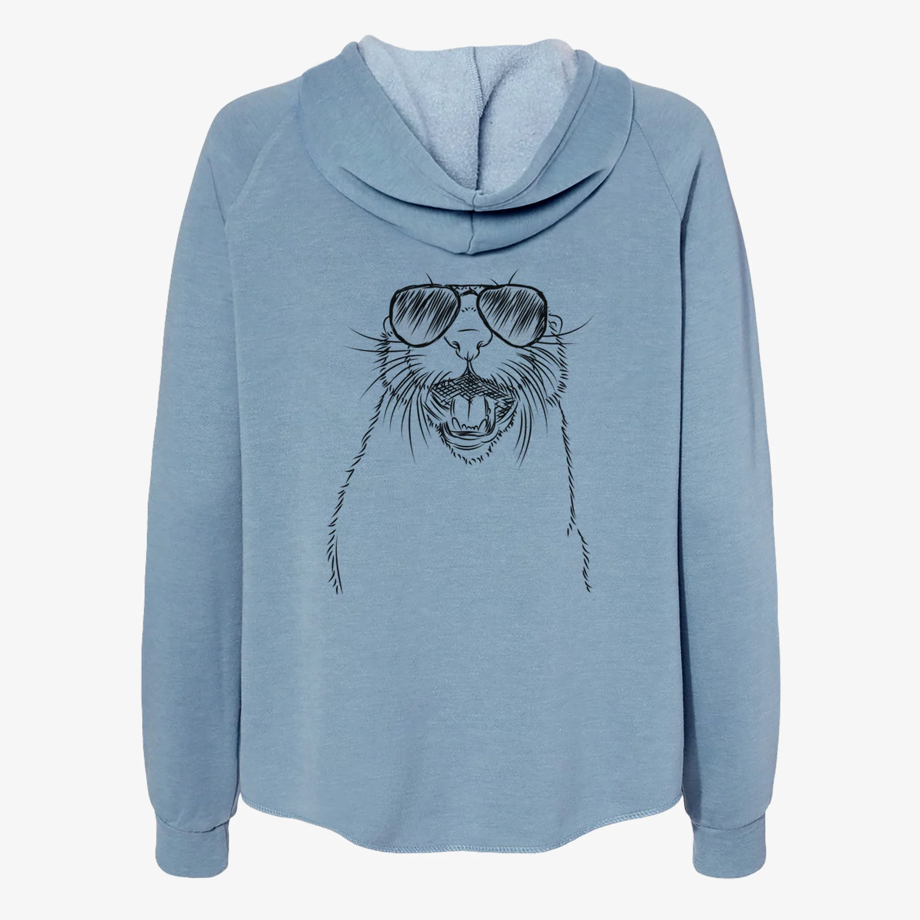 Jasper the River Otter - Women's Cali Wave Zip-Up Sweatshirt - Image 9