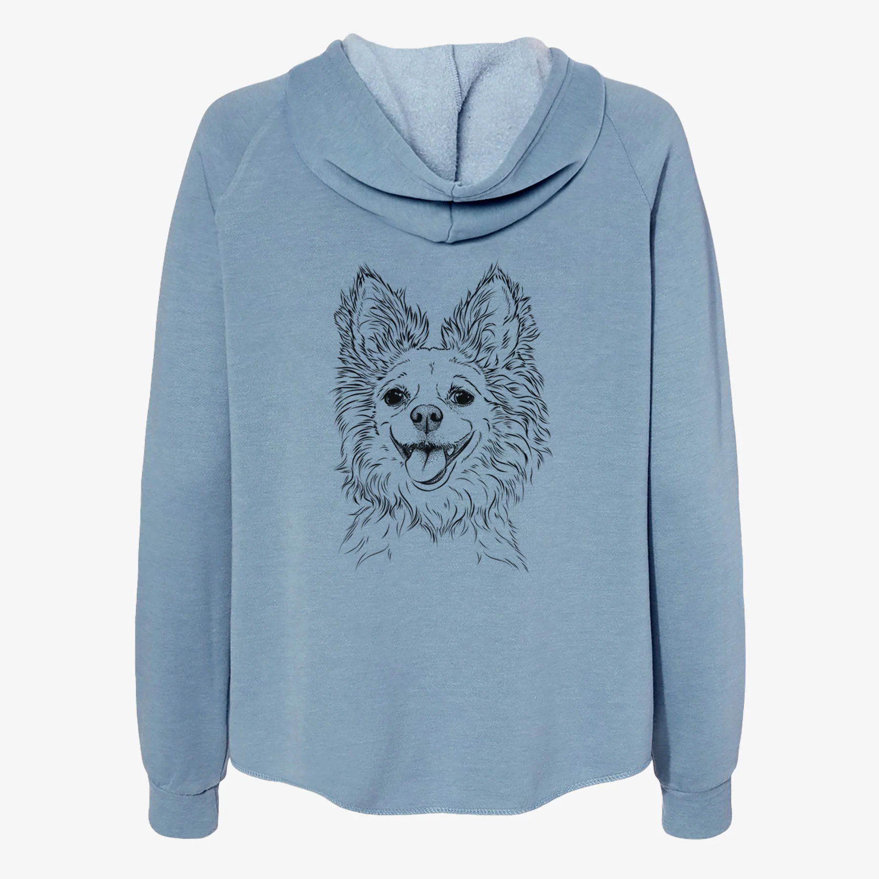 Jasper the Pomchi - Women's Cali Wave Zip-Up Sweatshirt - Image 6