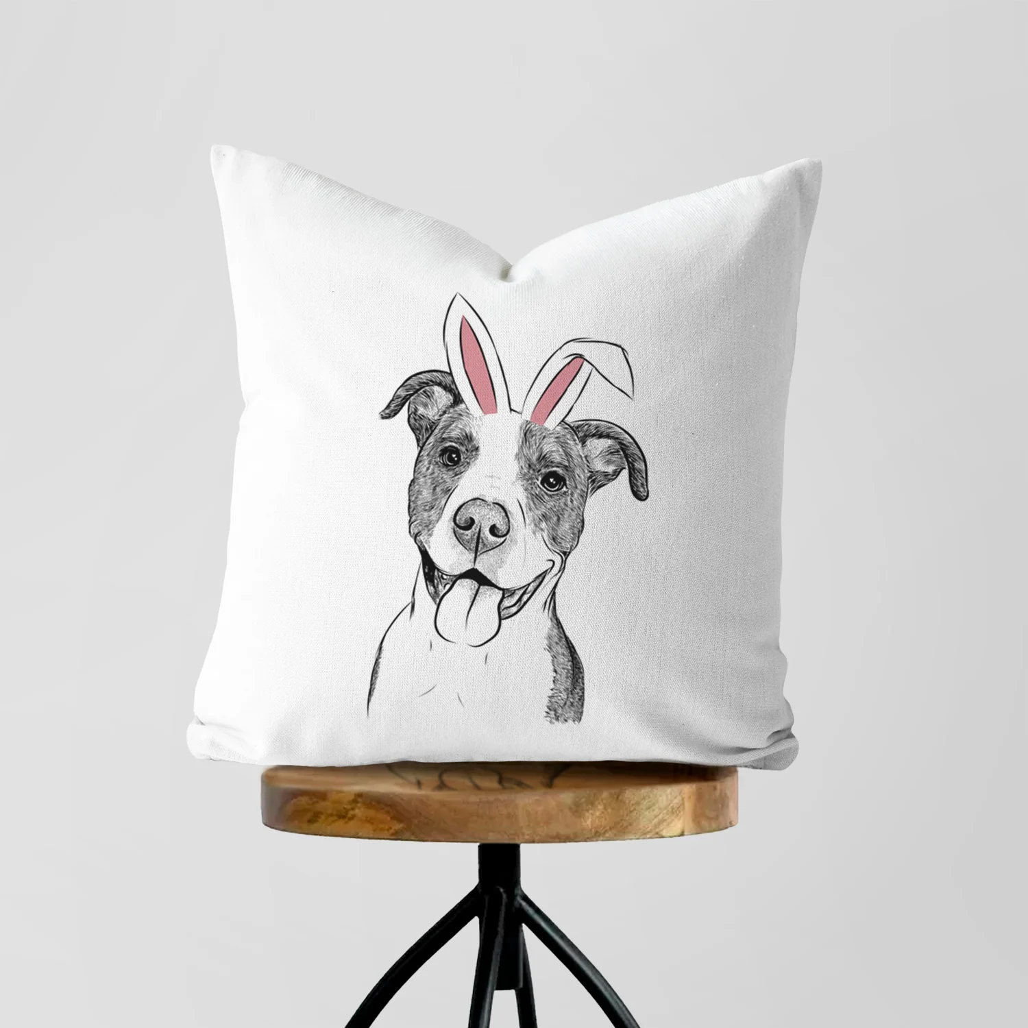 Jax the American Pitbull Terrier Mix - Throw Pillow Cover - Image 5