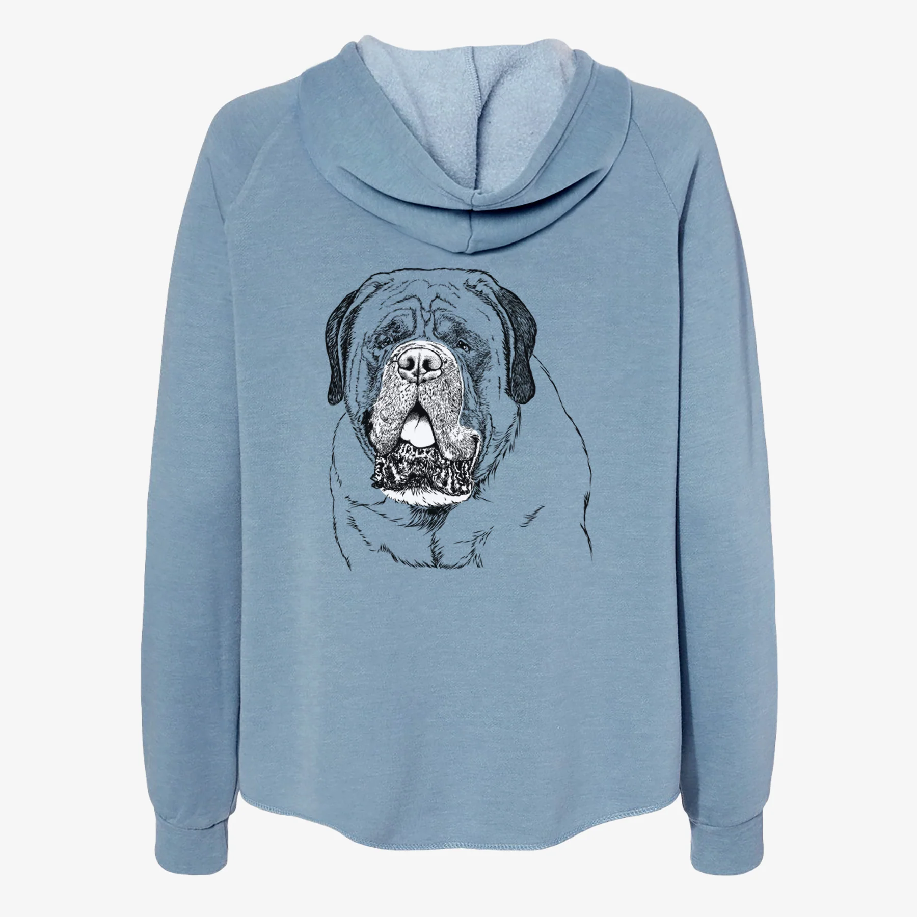 Jed the English Mastiff - Women's Cali Wave Zip-Up Sweatshirt - Image 6