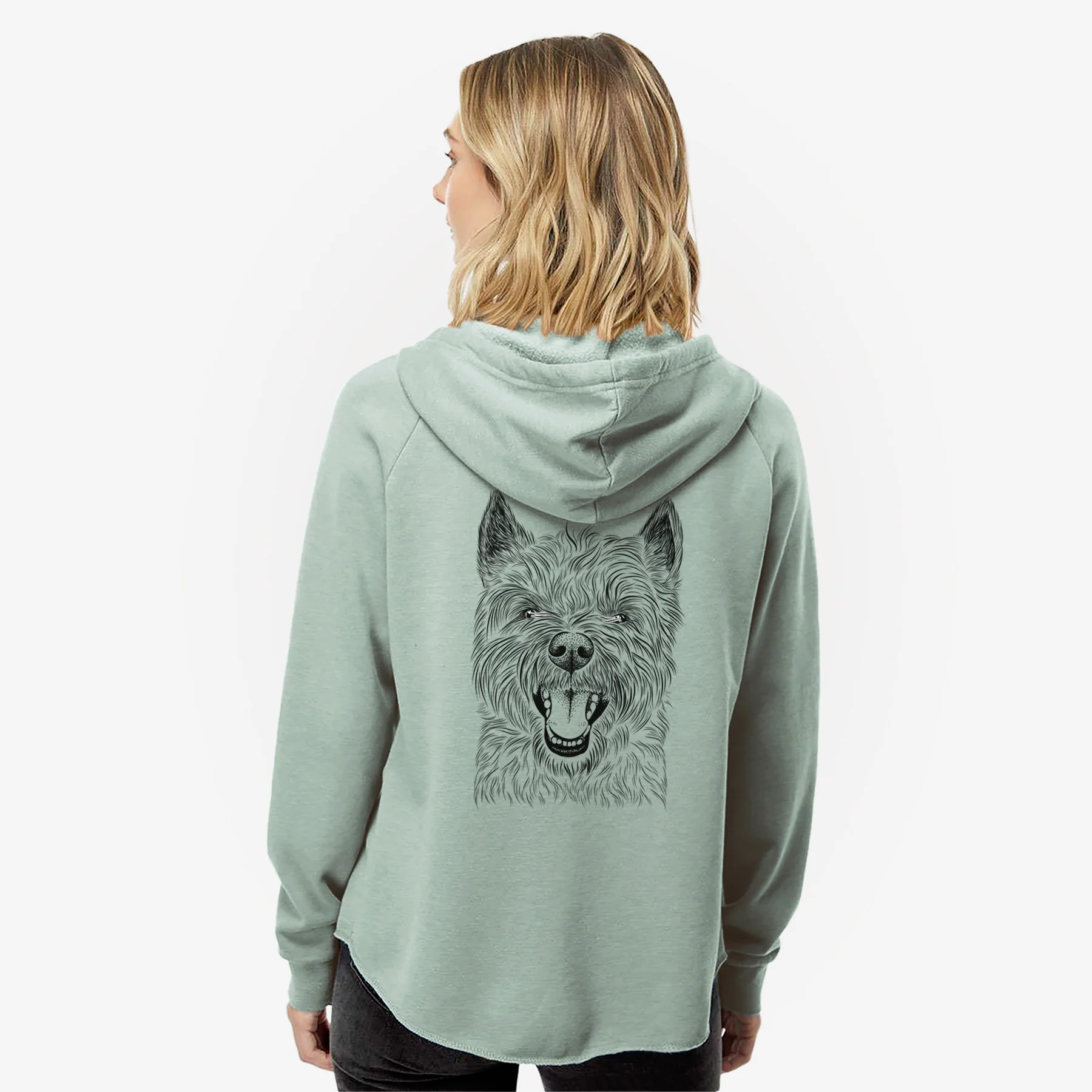Jeff the Cairn Terrier - Women's Cali Wave Zip-Up Sweatshirt - Image 2