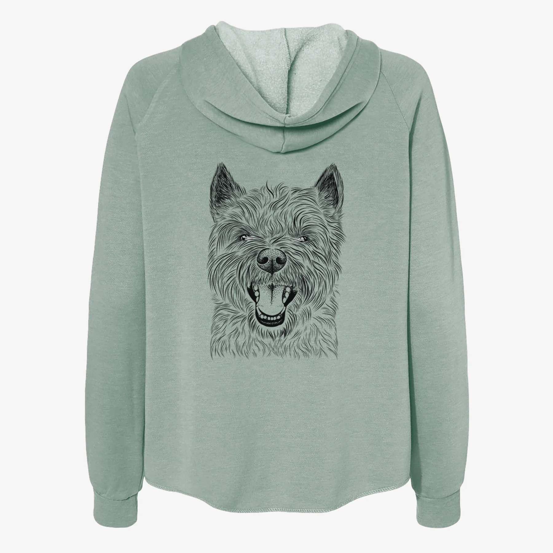 Jeff the Cairn Terrier - Women's Cali Wave Zip-Up Sweatshirt - Image 4