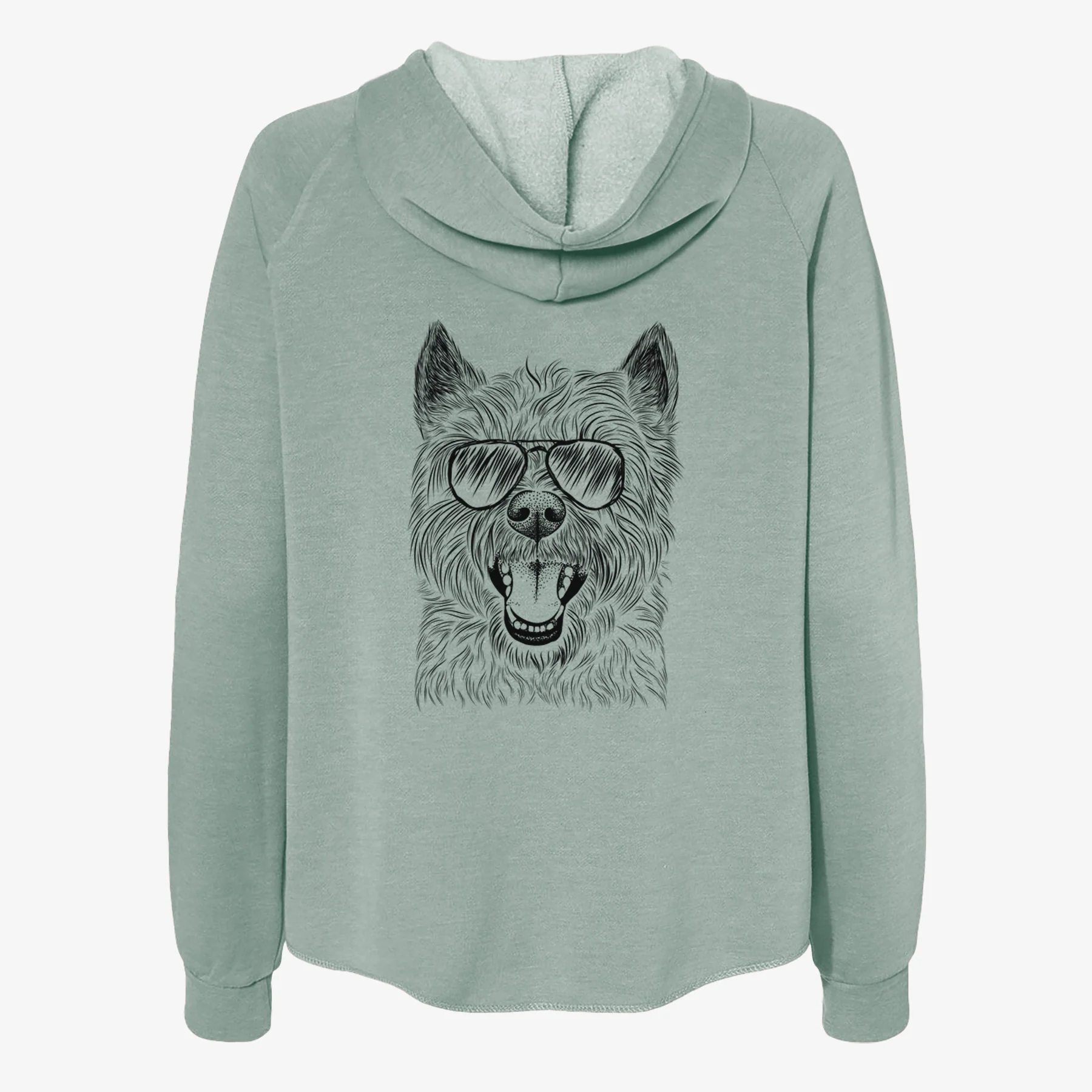 Jeff the Cairn Terrier - Women's Cali Wave Zip-Up Sweatshirt - Image 7