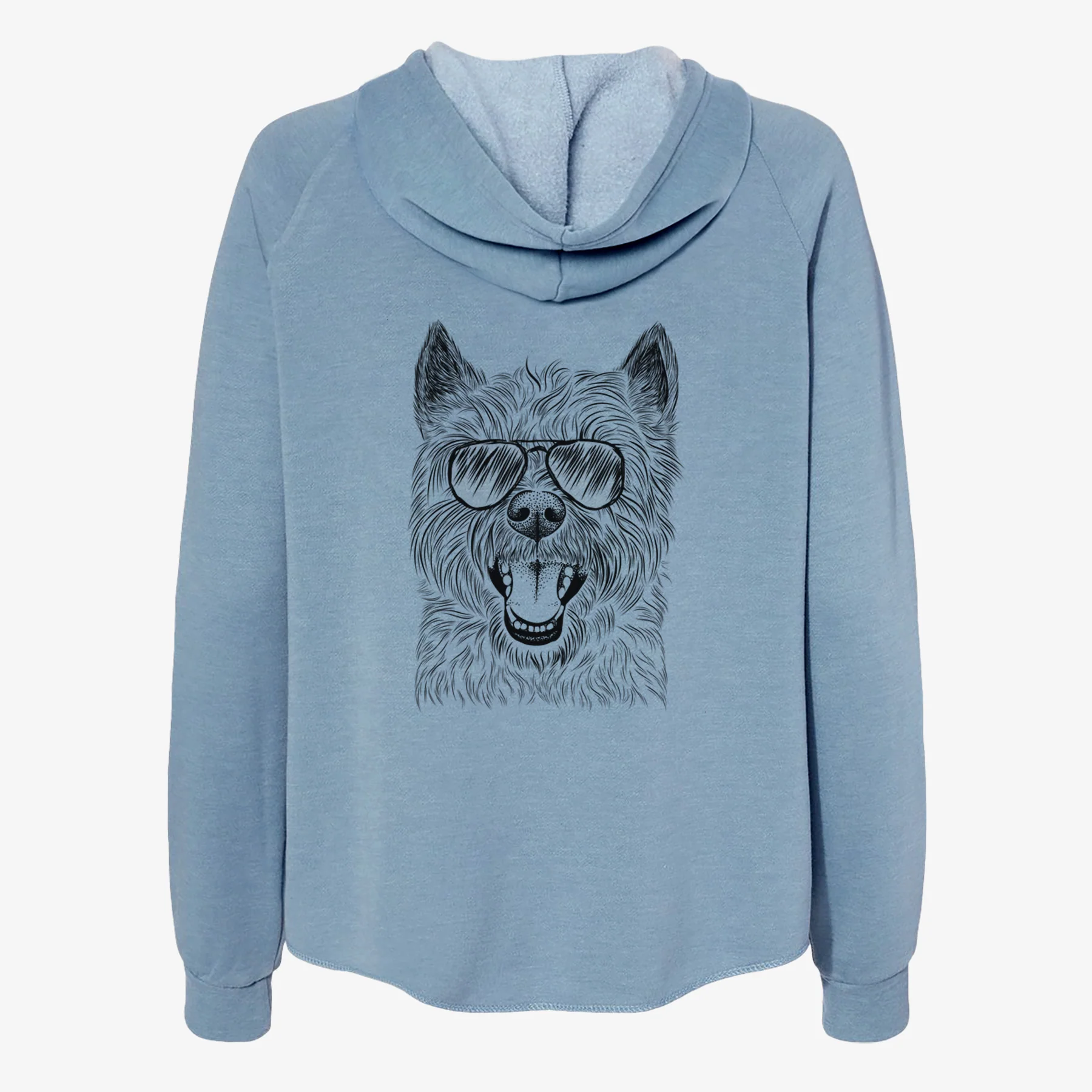 Jeff the Cairn Terrier - Women's Cali Wave Zip-Up Sweatshirt - Image 9